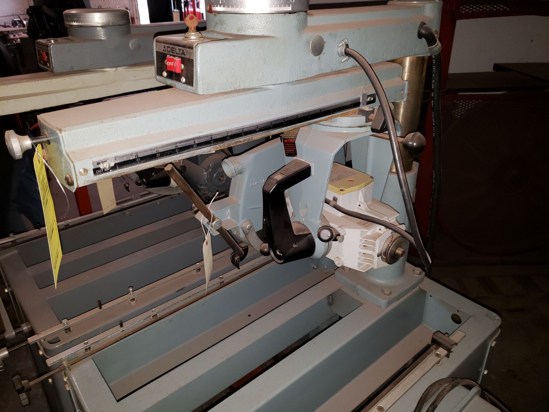 DELTA 12" RADIAL ARM SAW CAT#33-891 S#87J62453 1½HP/1PH - Image 2 of 2