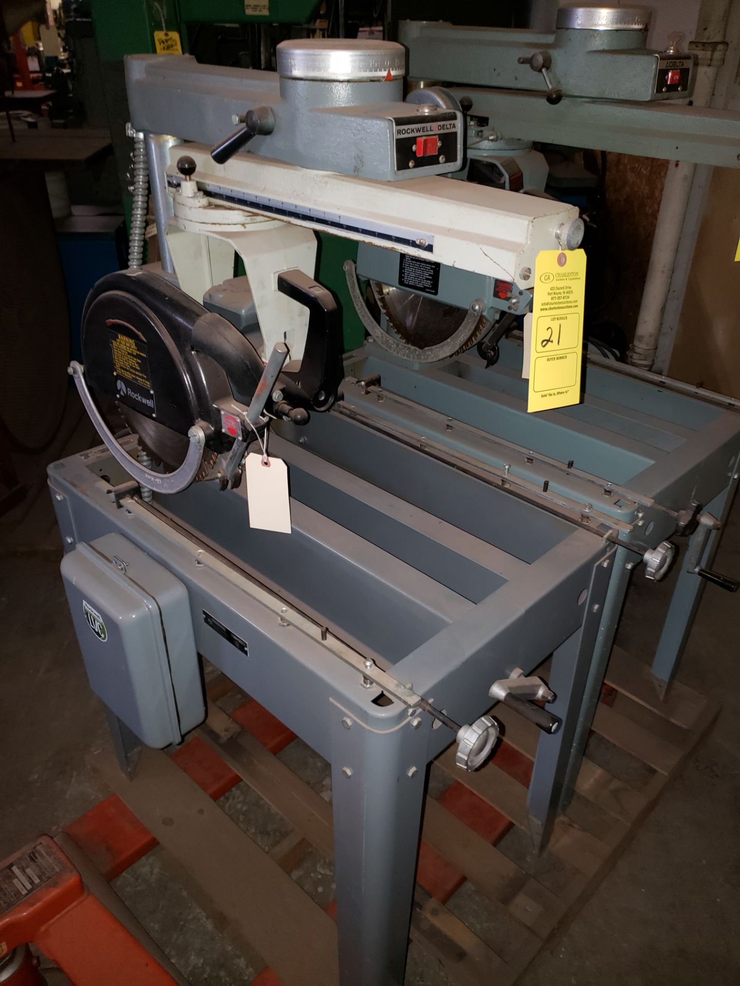 ROCKWELL 12" RADIAL ARM SAW CAT#12-RAS S#LH9941 2HP/3PH