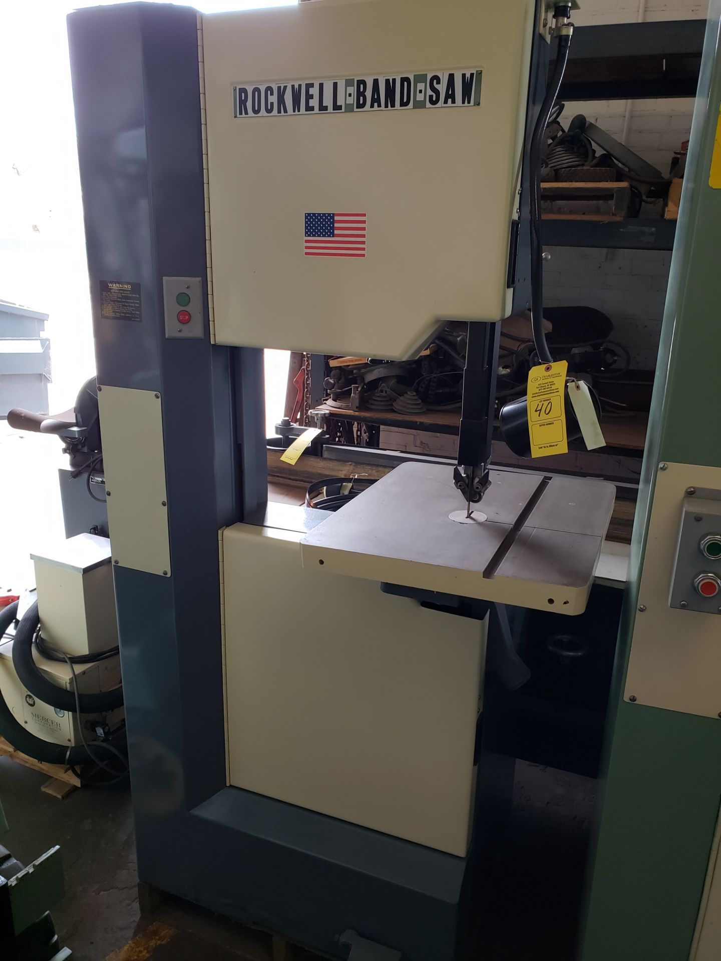 ROCKWELL BAND SAW S#1748109 20" 2HP/3PH SERIES 28-3X0