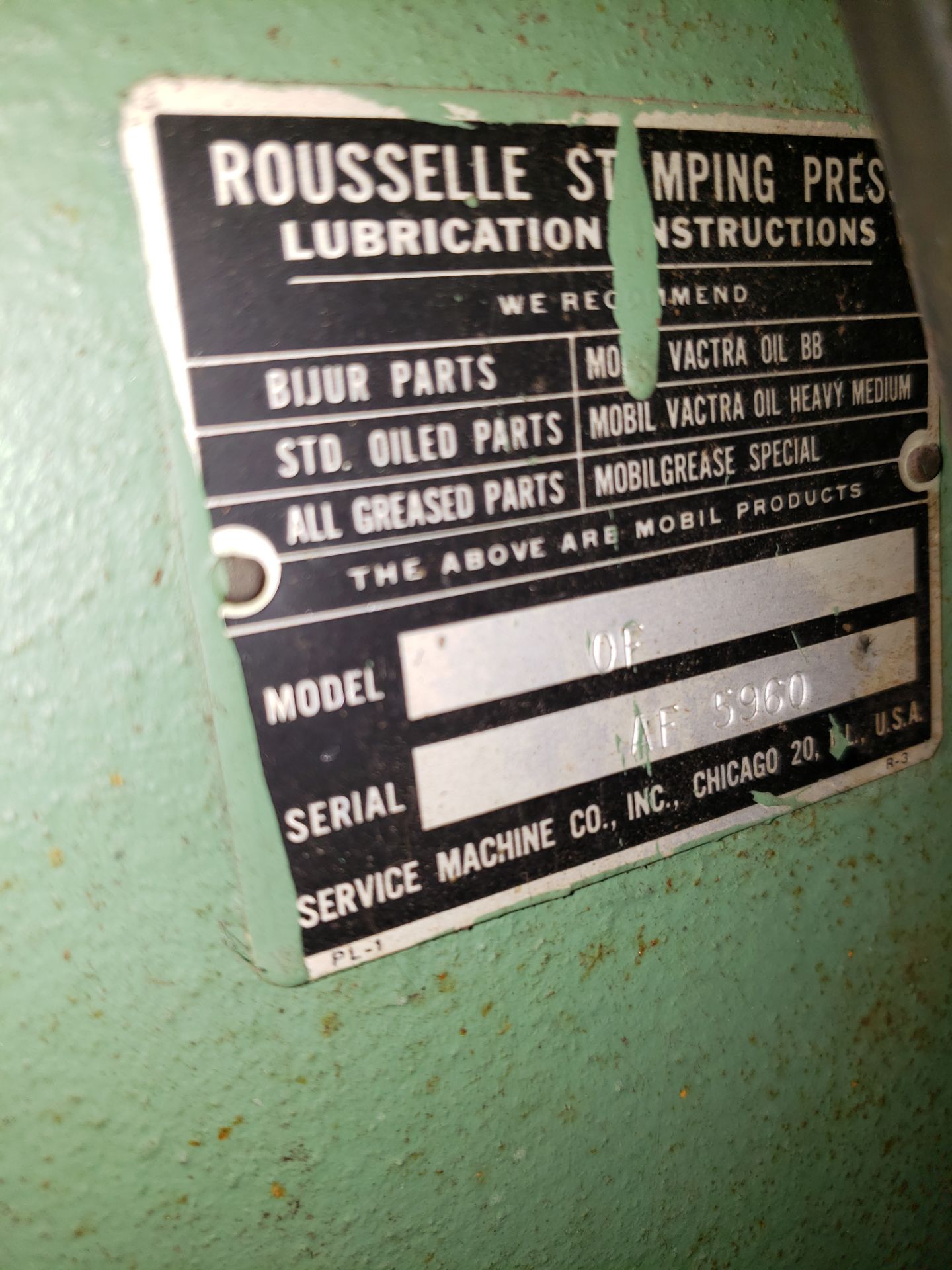 ROUSSELLE PRESS MODEL-OF S#AF5960 - Image 3 of 3
