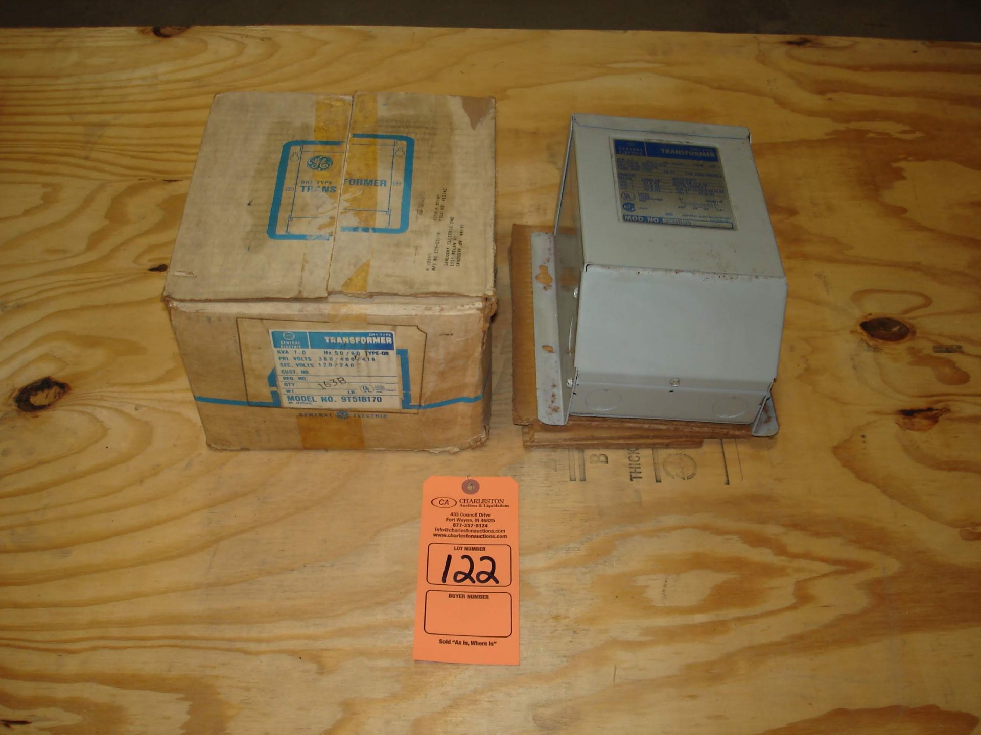 (2) NEW GE GENERAL ELECTRIC TRANSFORMERS 9T51B170 (LOCATED AT: 1200 KIBBY STREET BLDG 3B, LIMA, OH