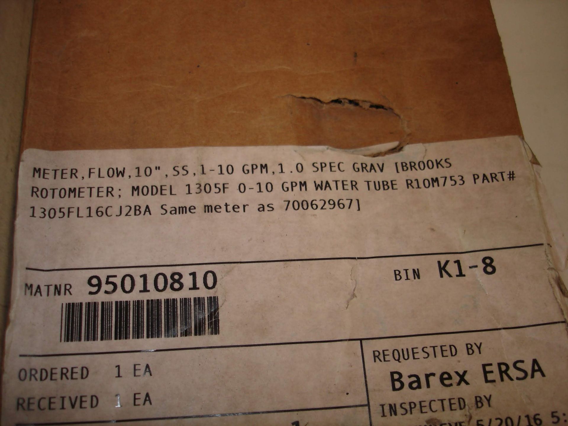 (2) NEW MISC BRANDED METER, VALVE: BROOKS 1305F, MASTER PNEUMATIC A6404 ALL ITEMS INCLUDED IN - Image 3 of 3