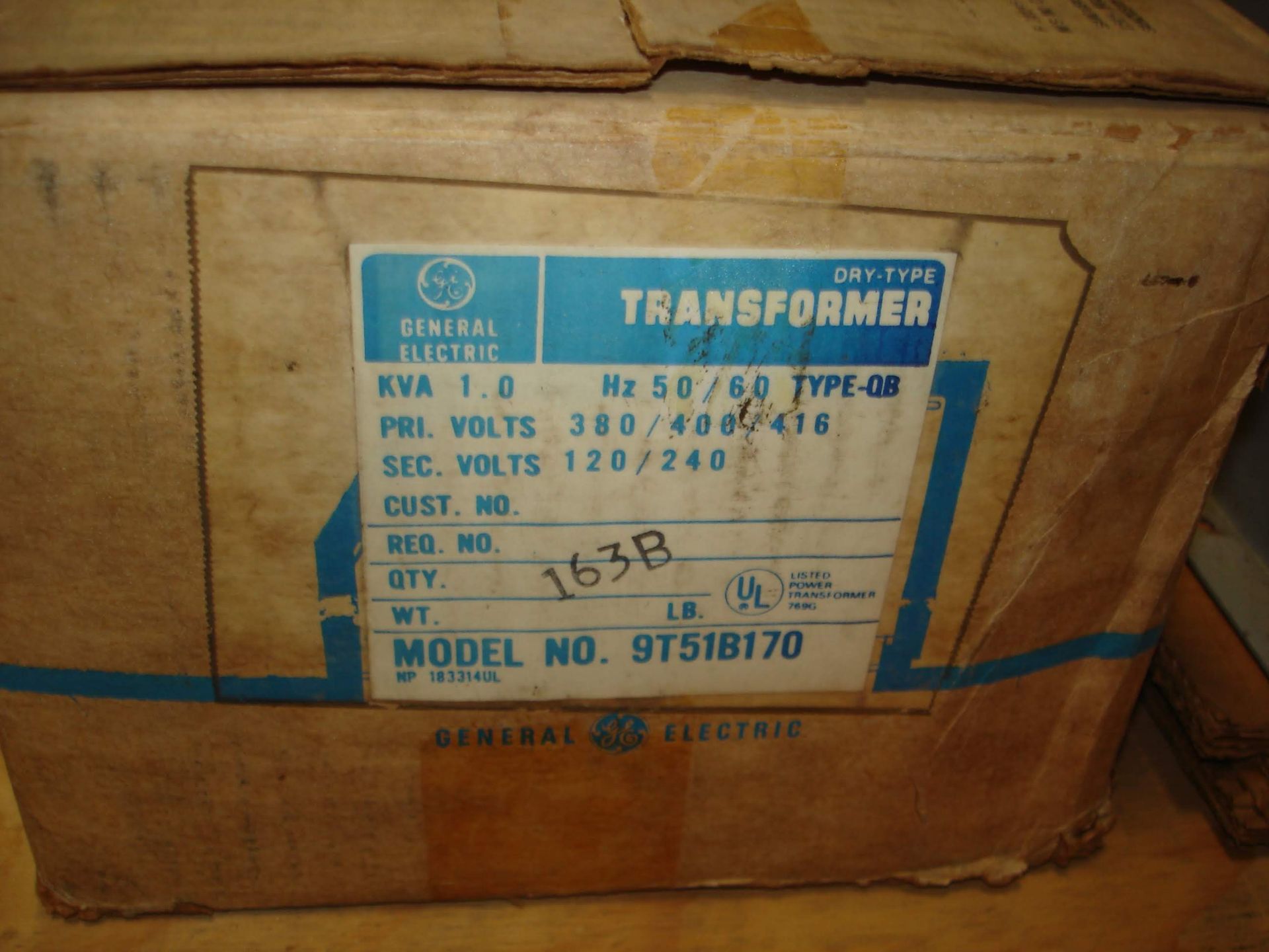 (2) NEW GE GENERAL ELECTRIC TRANSFORMERS 9T51B170 (LOCATED AT: 1200 KIBBY STREET BLDG 3B, LIMA, OH - Image 2 of 3