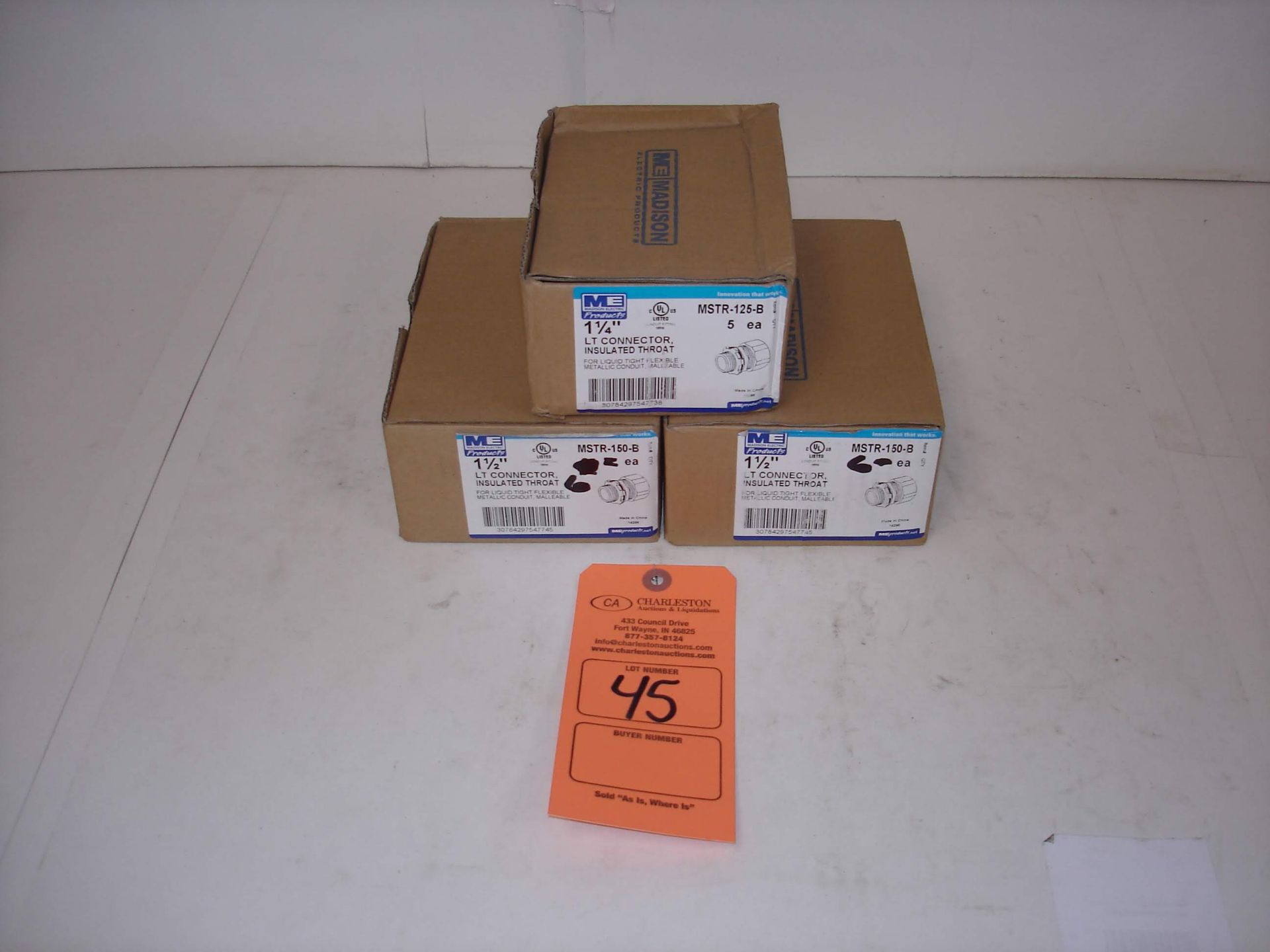 (3 BOXES/QTY 17 PCS) BRAND NEW MADISON ELECTRIC LT CONNECTOR MSTR-125-B AND MSTR-150-B (LOCATED