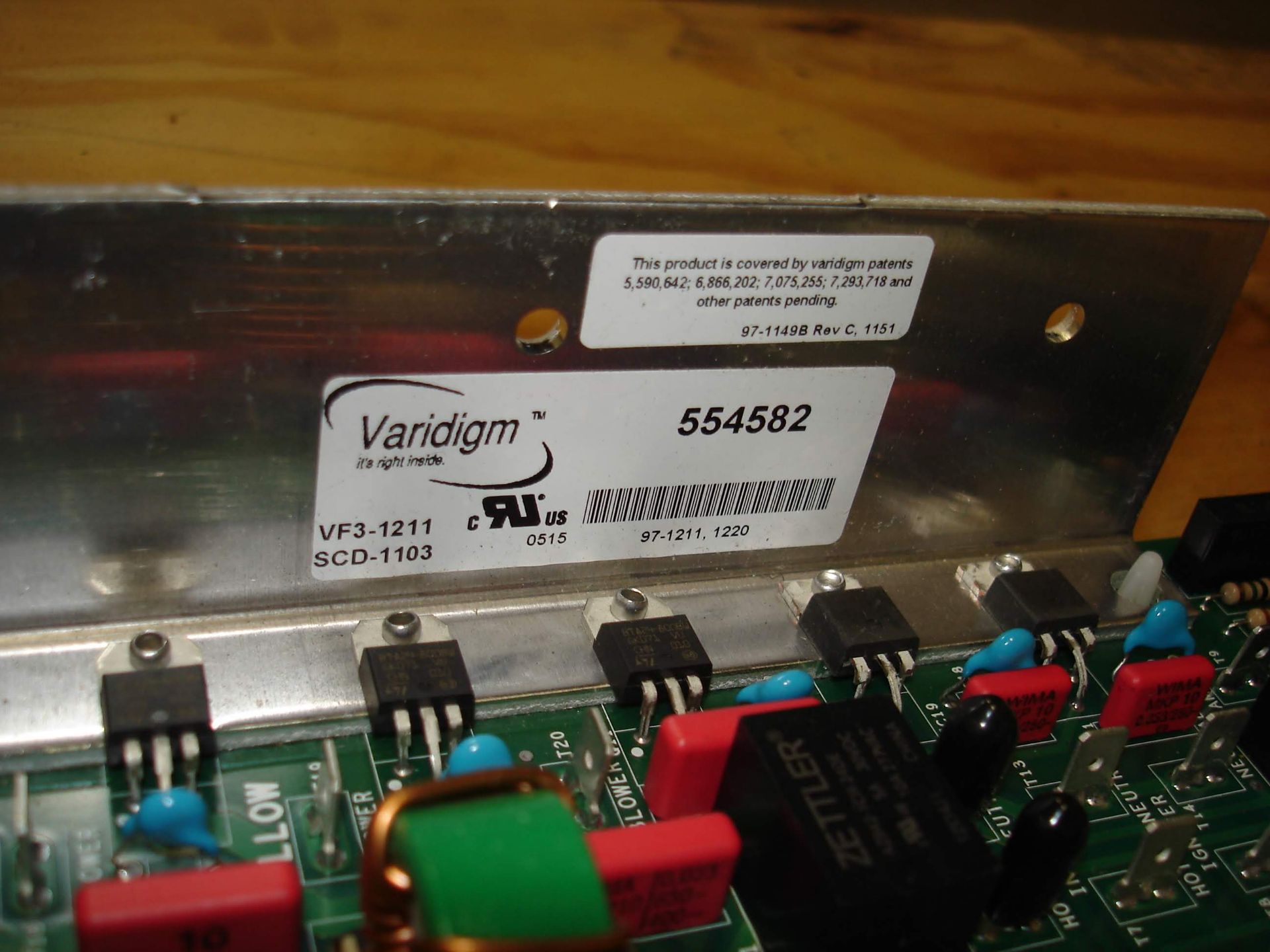 (6) MISC BRANDED HVAC CIRCUIT BOARDS: TRANE 6400-1083, SOURCE 1 1015045, VARIDIGM 554582 AND - Image 5 of 5