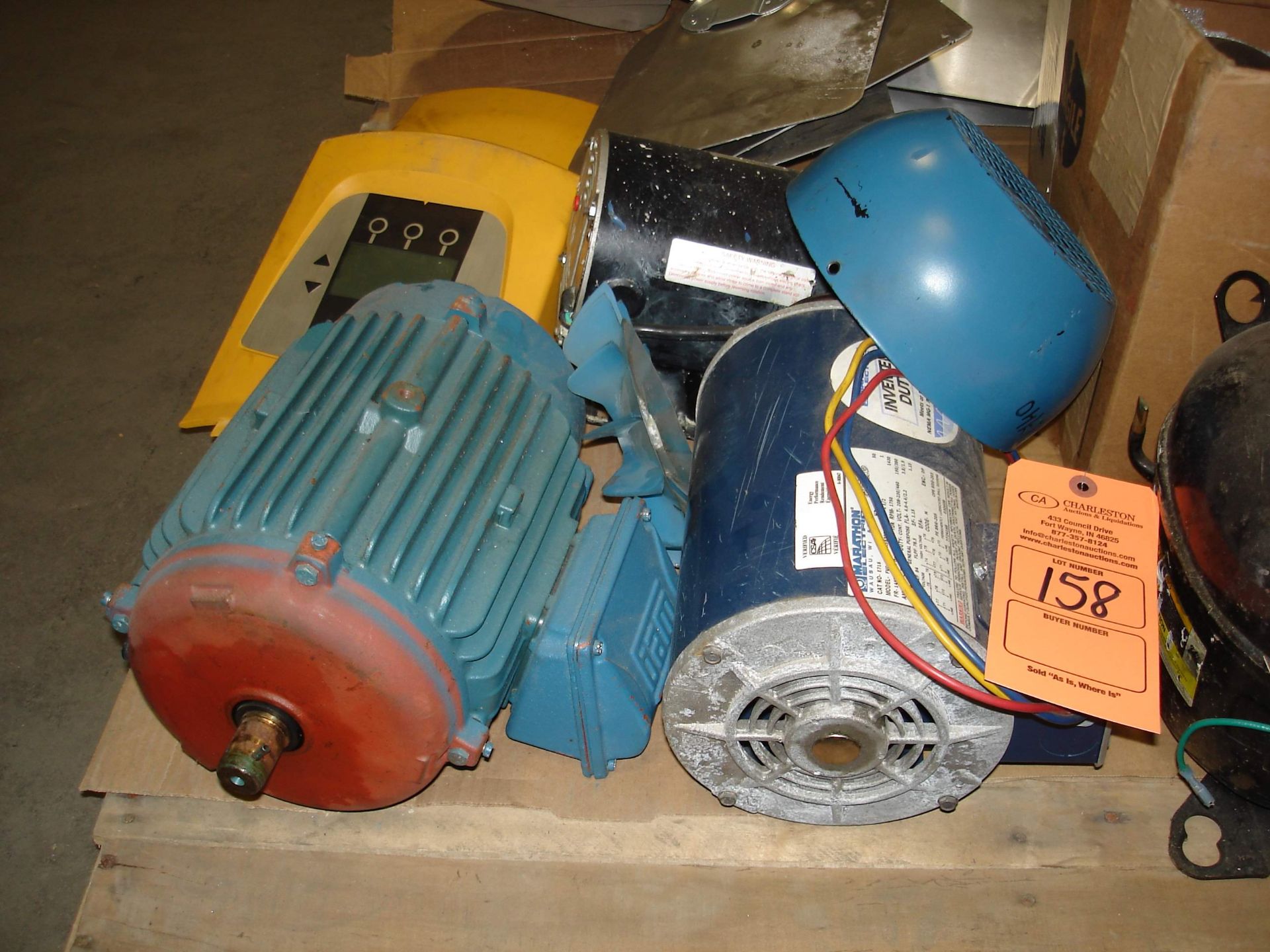 PALLET OF MISC INDUSTRIAL AND HVAC ITEMS MOTORS COMPRESSORS FANS (LOCATED AT: 1200 KIBBY STREET BLDG - Image 2 of 6