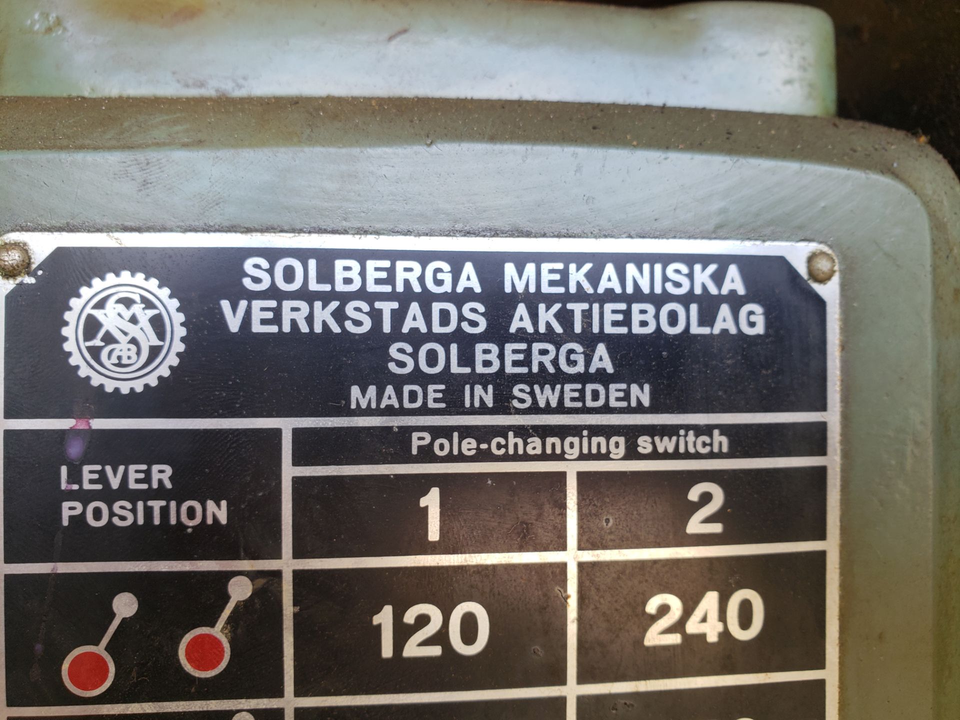SOLBERGA MEKANISKA DRILL PRESS 1.2 HP - Image 4 of 5
