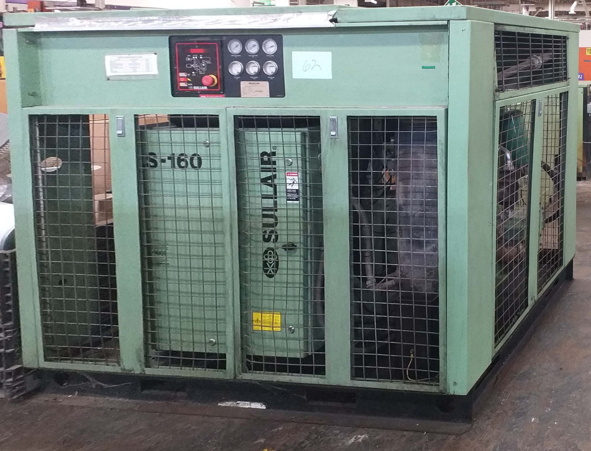 SULLAIR Compressor, Model LS160-75H/A, N/S 200606070045, Air Press. 125/135 PSIG; Compresor