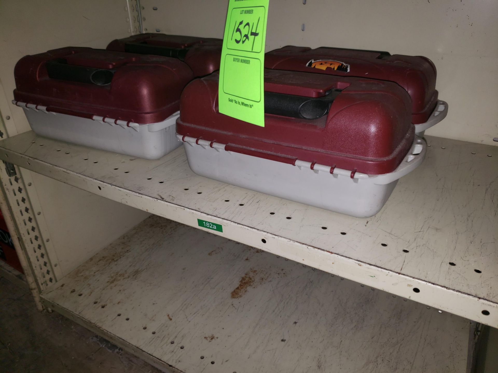 LOT OF (4) FLAMBEAM PLASTIC TOOL BOXES W/ HINGED TRAYS (LOCATED AT: 432 COUNCIL DRIVE, FORT WAYNE,