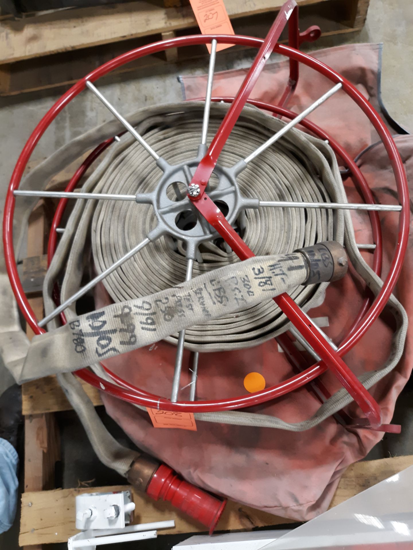 FIRE HOSE; REEL; WALL MOUNT BOX ; RIGGING FEE: $10 - Image 2 of 2