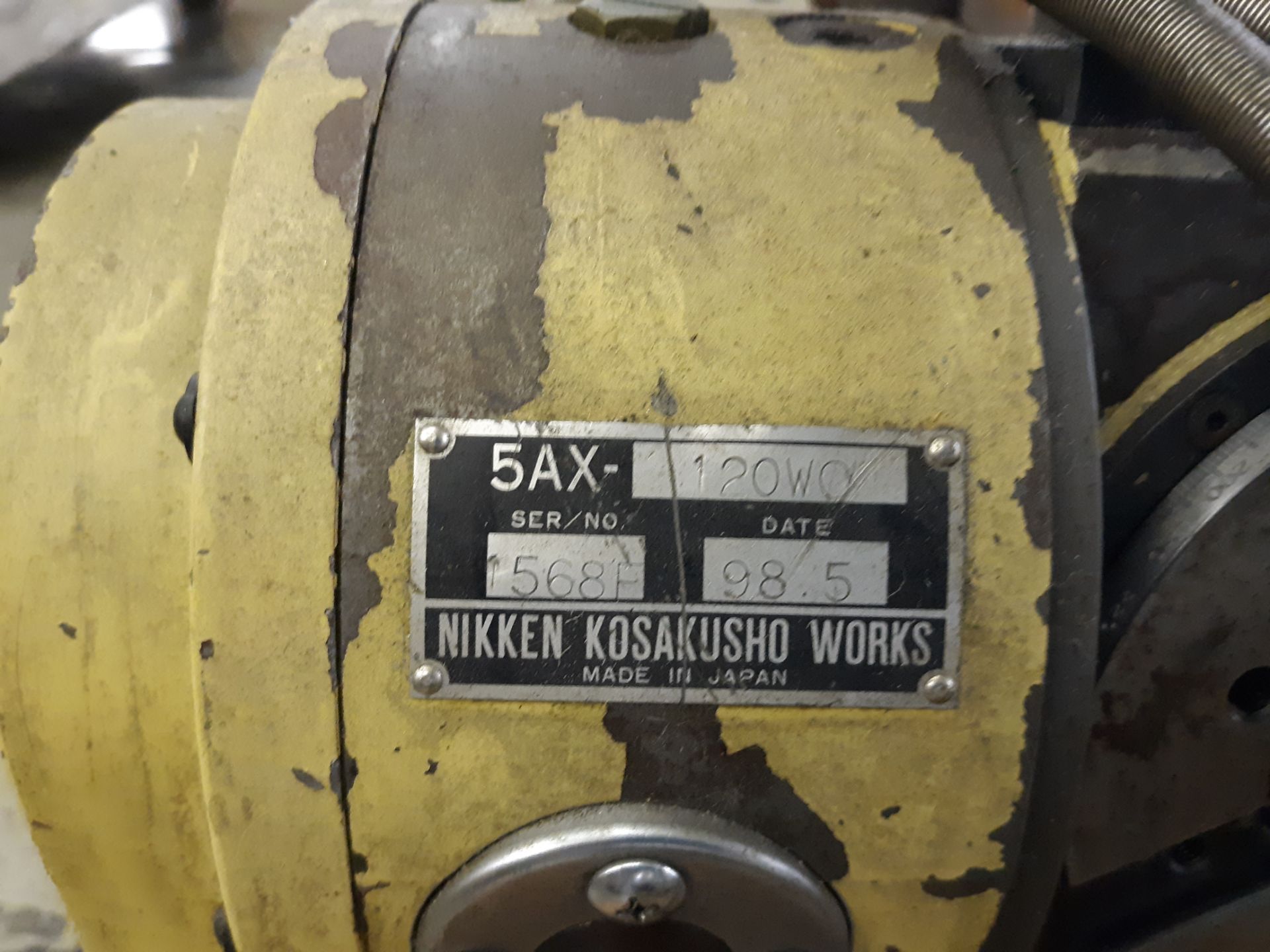 NIKKEN KOSAKUSHO WORKS ROTARY TABLE: RIGGING FEE: $10 - Image 2 of 4