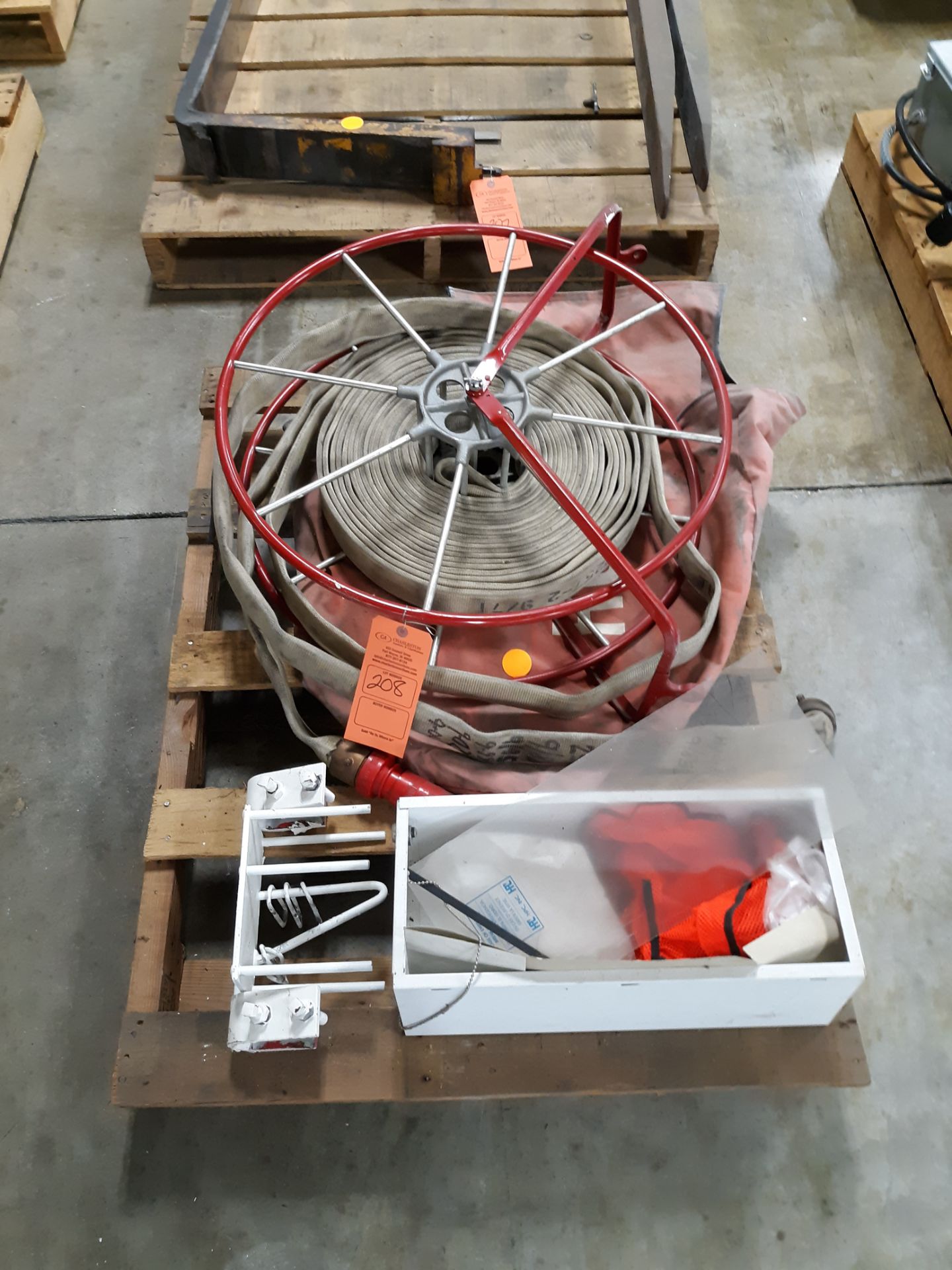 FIRE HOSE; REEL; WALL MOUNT BOX ; RIGGING FEE: $10