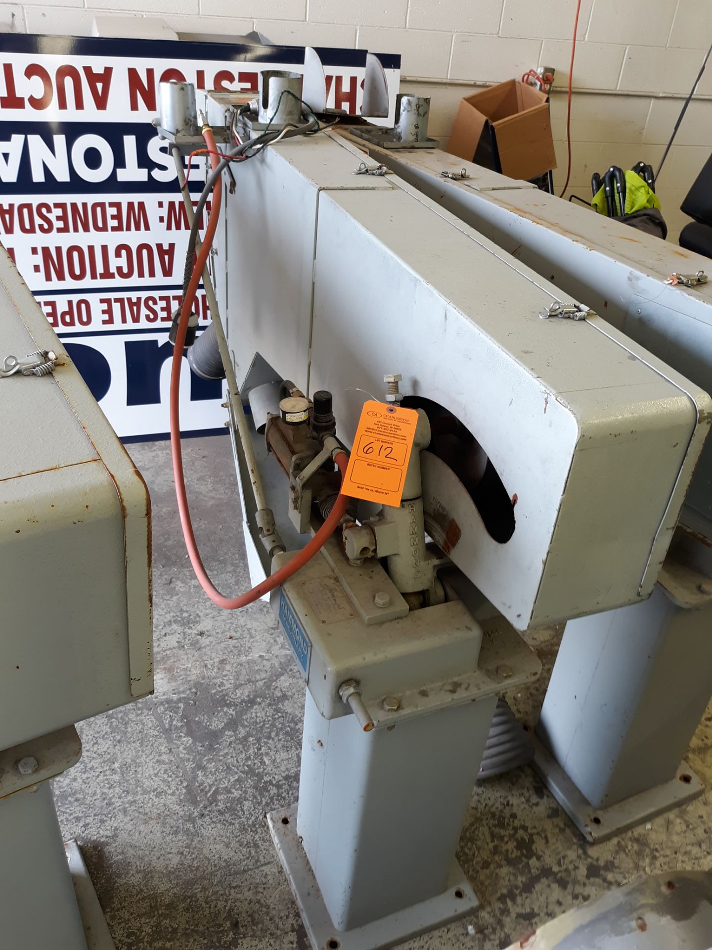 HAMMOND ABRASIVE BELT GRINDER MODEL-6A-LH S#2682 (LOCATED AT: 433 COUNCIL DRIVE, FORT WAYNE, IN