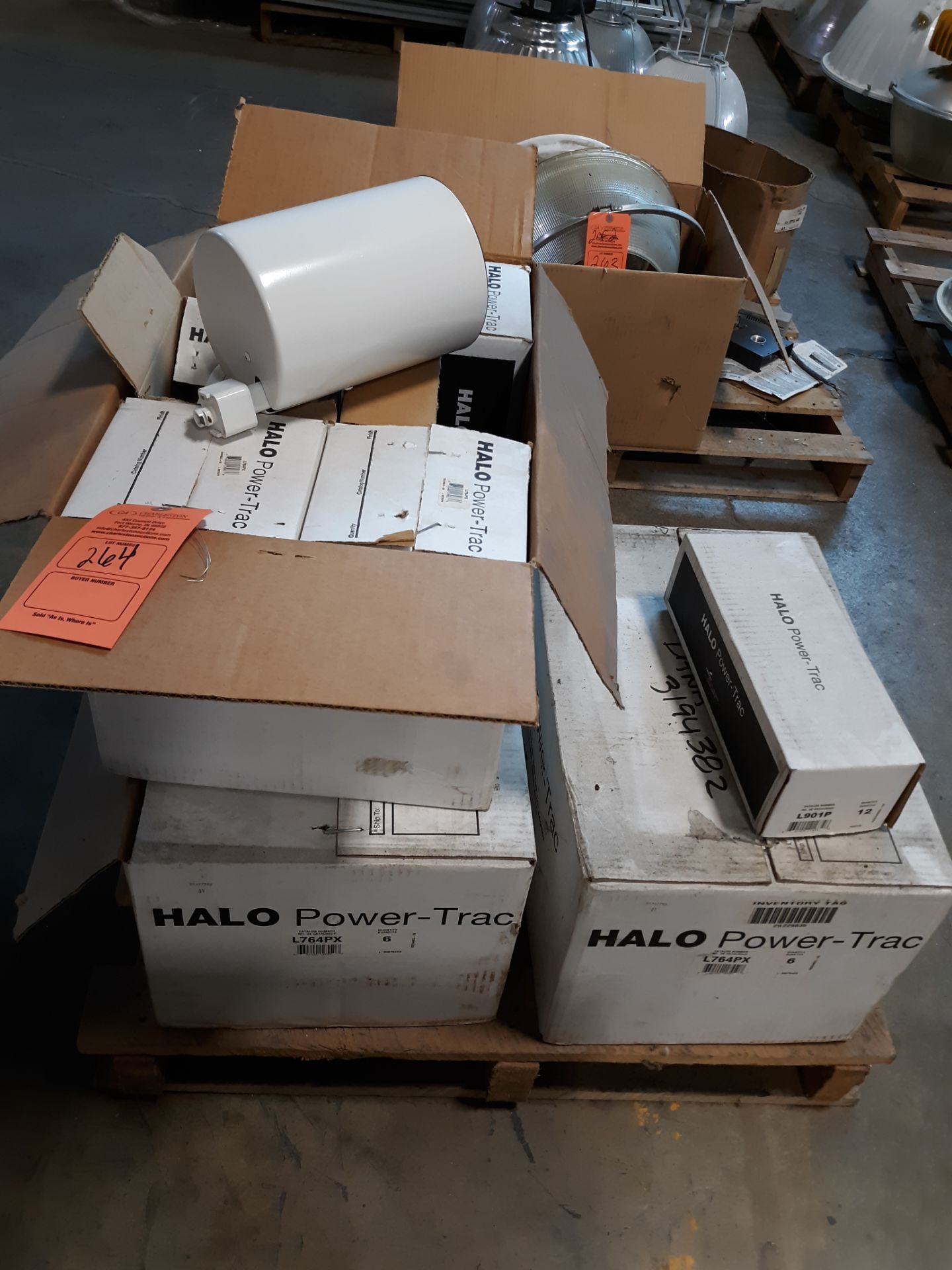 (16) HALO POWER-TRAC LAMP HOLDERS ; RIGGING FEE: $10