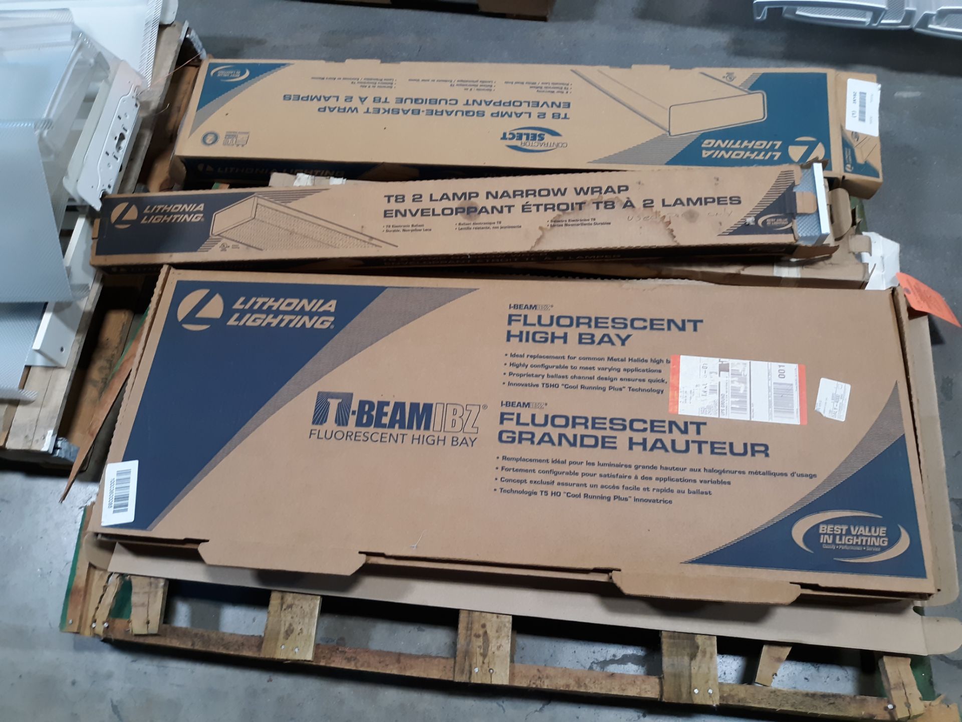 PALLET OF MISC. LITHONIA BALLASTS ; RIGGING FEE: $10