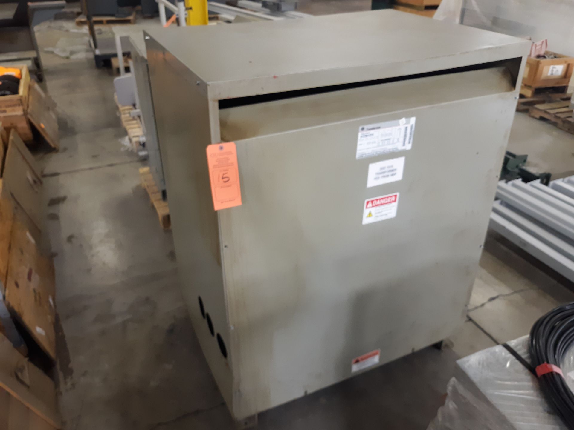 GE TYPE QL TRANSFORMER CAT. 9T23Q1373 300KVA/3PH/60HZ: RIGGING FEE:$10