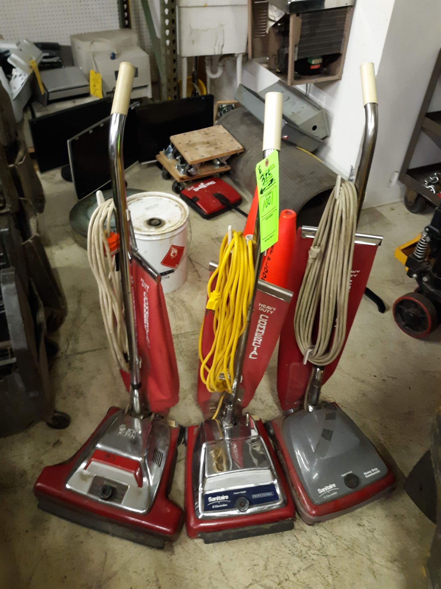 (3) SANITAIRE HEAVY DUTY COMMERCIAL VACUUM CLEANERS (LOCATED AT: 432 COUNCIL DRIVE, FORT WAYNE, IN