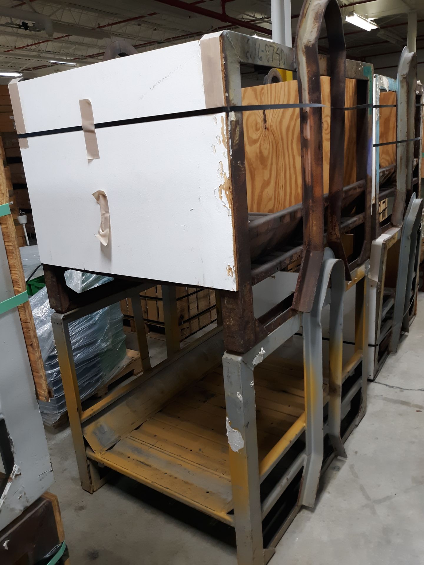 (2) HEAVY METAL CRATES/RACKS ; RIGGING FEE: $10