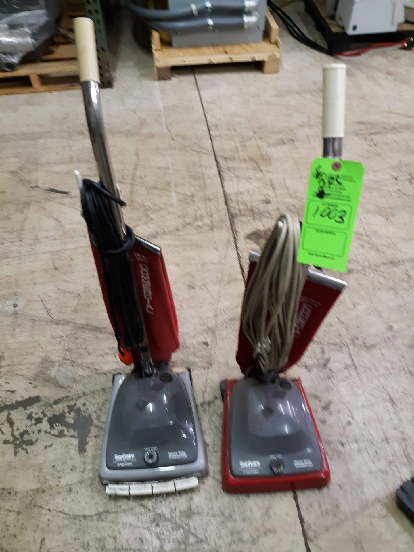(2) SANITAIRE HEAVY DUTY COMMERCIAL VACUUM CLEANERS (LOCATED AT: 432 COUNCIL DRIVE, FORT WAYNE, IN