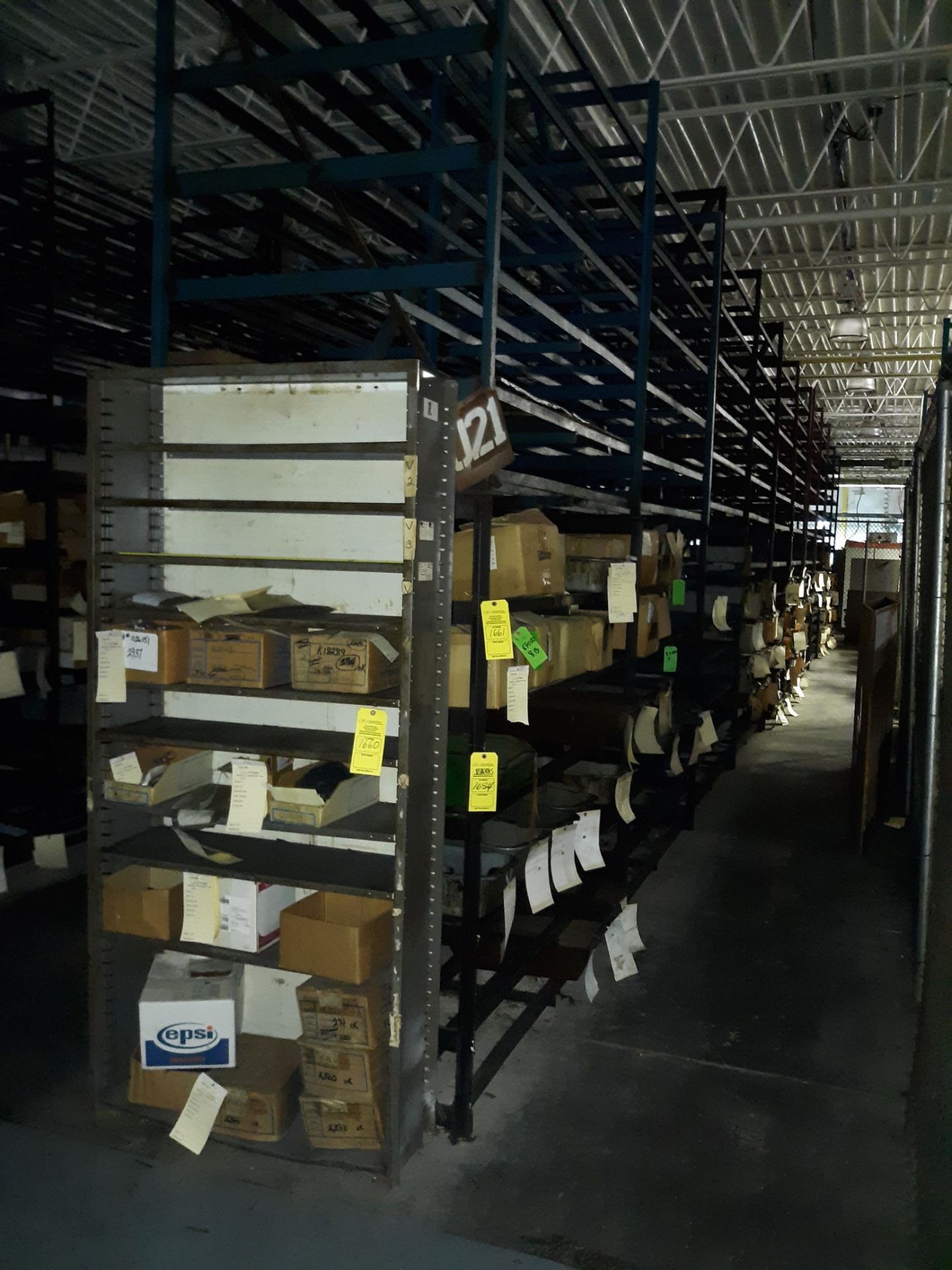 ROW OF STEEL RACKING (LOCATED AT: 9910 AIRPORT DRIVE, FORT WAYNE, IN 46809)