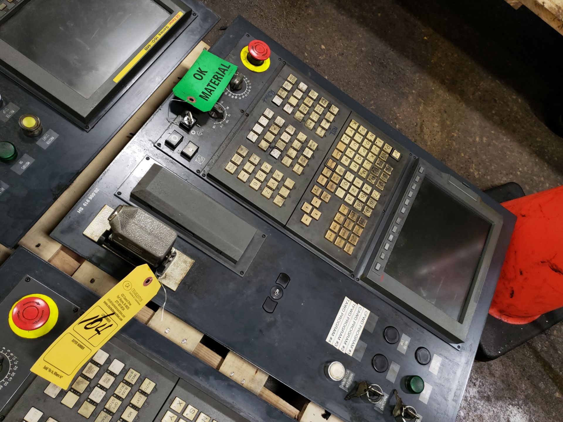 FANUC CONTROL PANEL CONSISTING OF: OPERATORS PANEL MODEL-A02B-0236-C240 & DISPLAY PANEL MODEL-A13B-