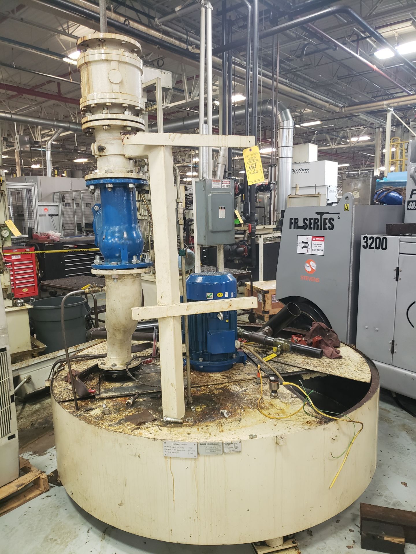 PUMPING STATION; DATE OF MFG. 2004 UNMIXED BATCH CAPACITY: 750L WORKING PRESSURE: 2 BAR (LOCATED AT: