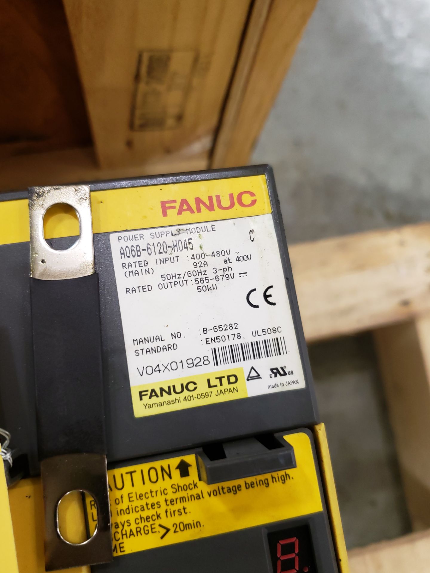 FANUC POWER SUPPLY MODULE MODEL-A06B-6120-H045 480V(LOCATED AT: 131 W. HARVEST STREET, BLUFFTON, - Image 2 of 2