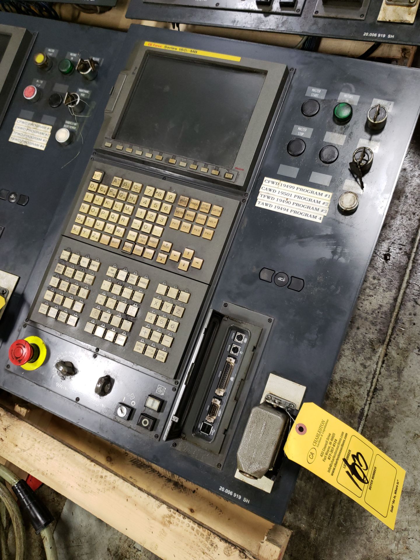 FANUC CONTROL PANEL CONSISTING OF: OPERATORS PANEL MODEL-A02B-0236-C240 & DISPLAY PANEL MODEL-A13B-