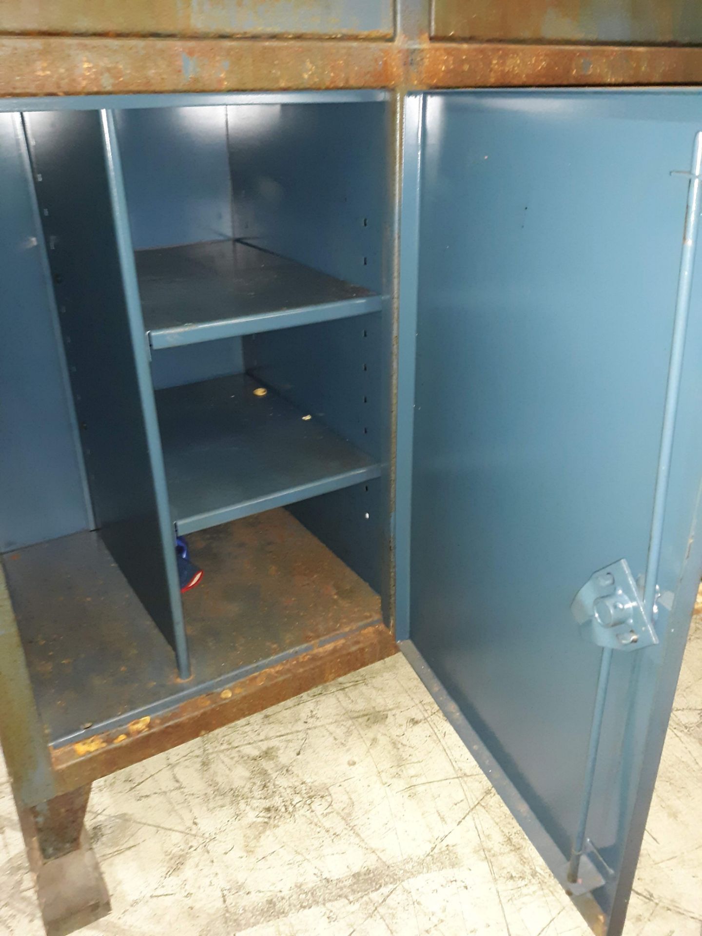 HEAVY DUTY STEEL CABINET/4 COMPARTMENT LOCKER (LOCATED AT: 432 COUNCIL DRIVE, FORT WAYNE, IN 46825) - Image 4 of 4