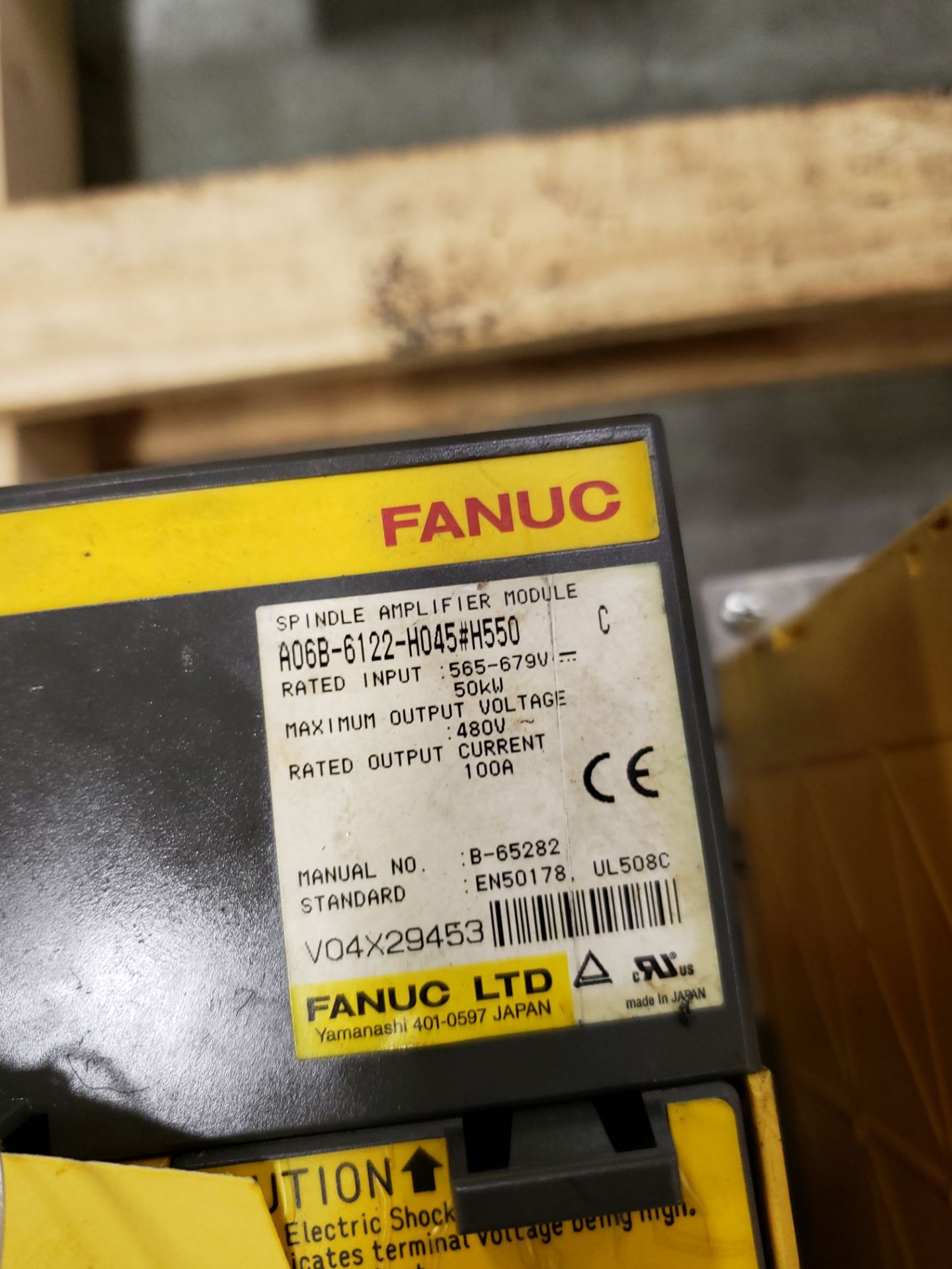 FANUC SPINDLE AMPLIFIER MODULE MODEL-A06B-6122-H045 #550 480V(LOCATED AT: 131 W. HARVEST STREET, - Image 2 of 2