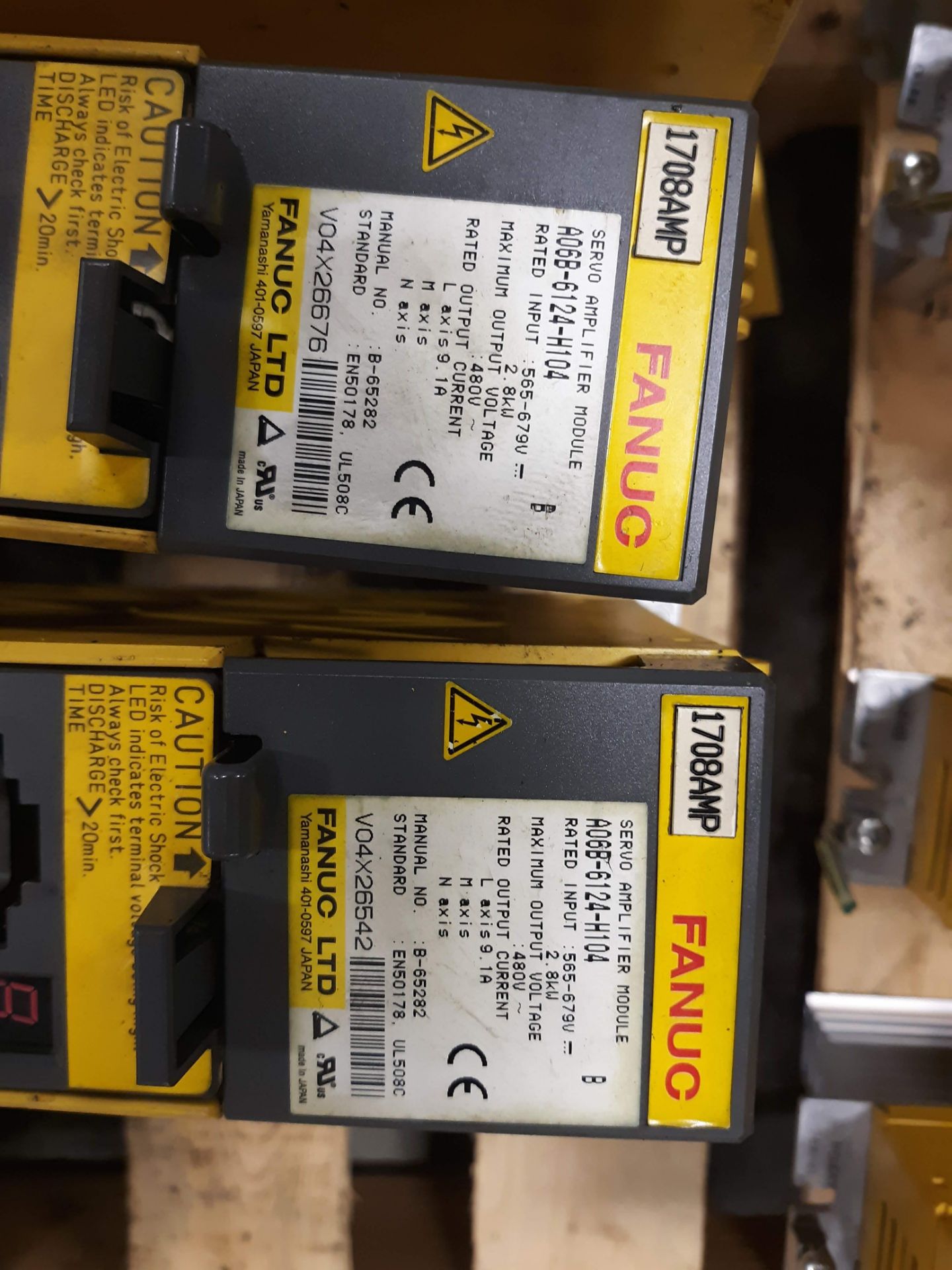 (10) FANUC SERVO AMPLIFIER MODULES MODEL-A06B-6124-H104(LOCATED AT: 131 W. HARVEST STREET, BLUFFTON, - Image 2 of 2