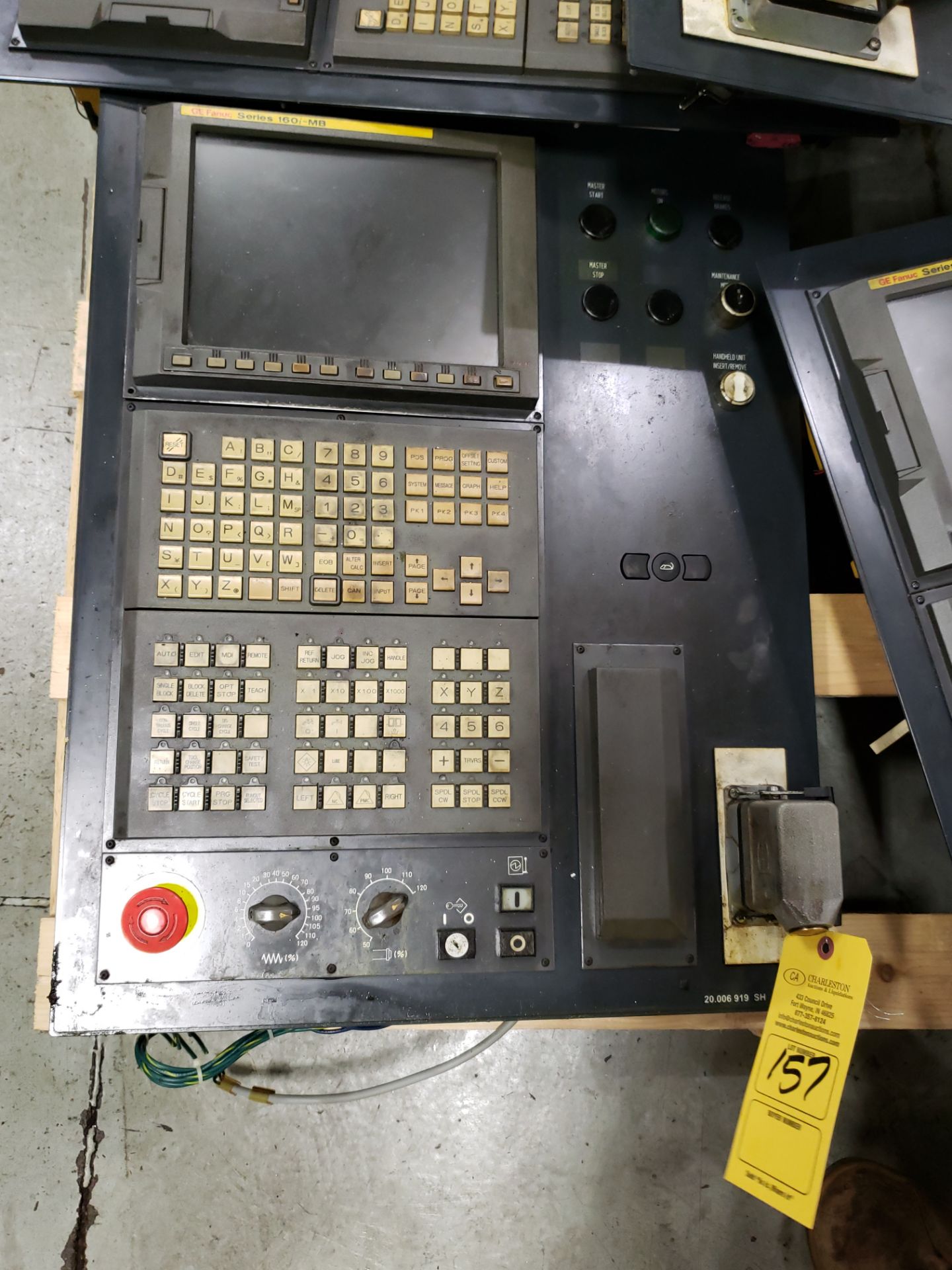 FANUC CONTROL PANEL CONSISTING OF: OPERATORS PANEL MODEL-A02B-0236-C240 & DISPLAY PANEL MODEL-A13B-