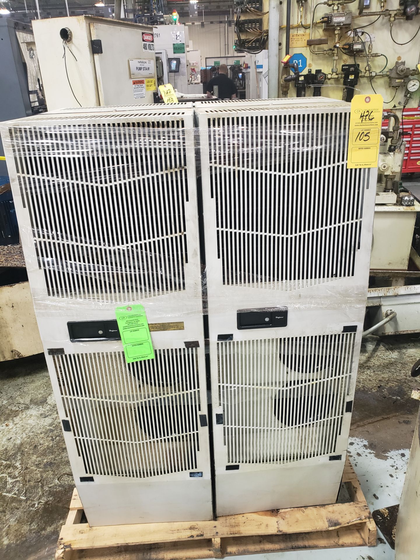 (4) HOFFMAN CHILLERS VOLTS 400/460 50/60HZ 3-PHASE(LOCATED AT: 131 W. HARVEST STREET, BLUFFTON, IN