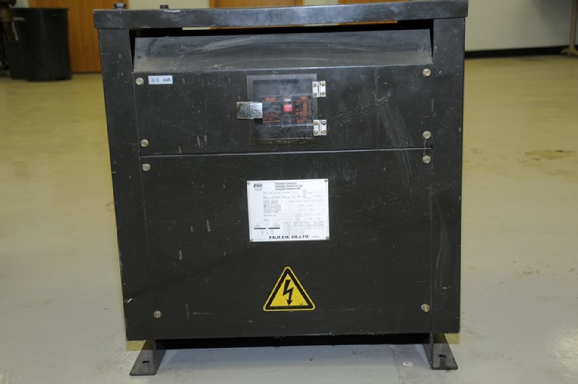 Fuji - 65 KVA Transformer17901 Name plate Location 1708 Nichol Ave Anderson Indiana Packaging