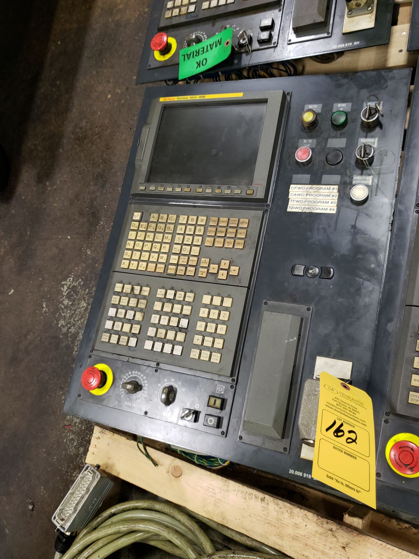 FANUC CONTROL PANEL CONSISTING OF: OPERATORS PANEL MODEL-A02B-0236-C240 & DISPLAY PANEL MODEL-A13B-