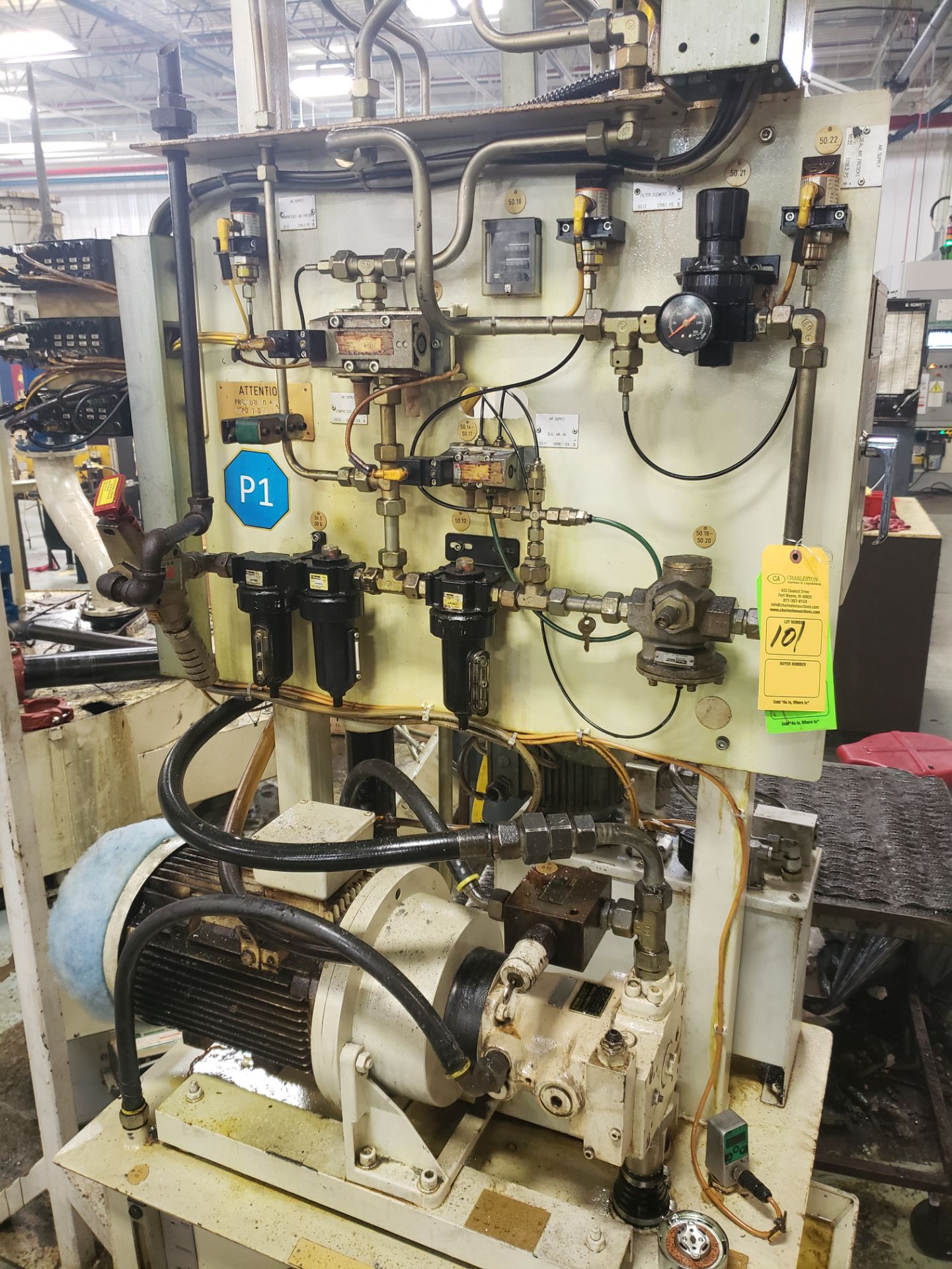 PARKER HYDRAULIC PUMP SYSTEM W/ TANK(LOCATED AT: 131 W. HARVEST STREET, BLUFFTON, IN 46714) - Image 3 of 3