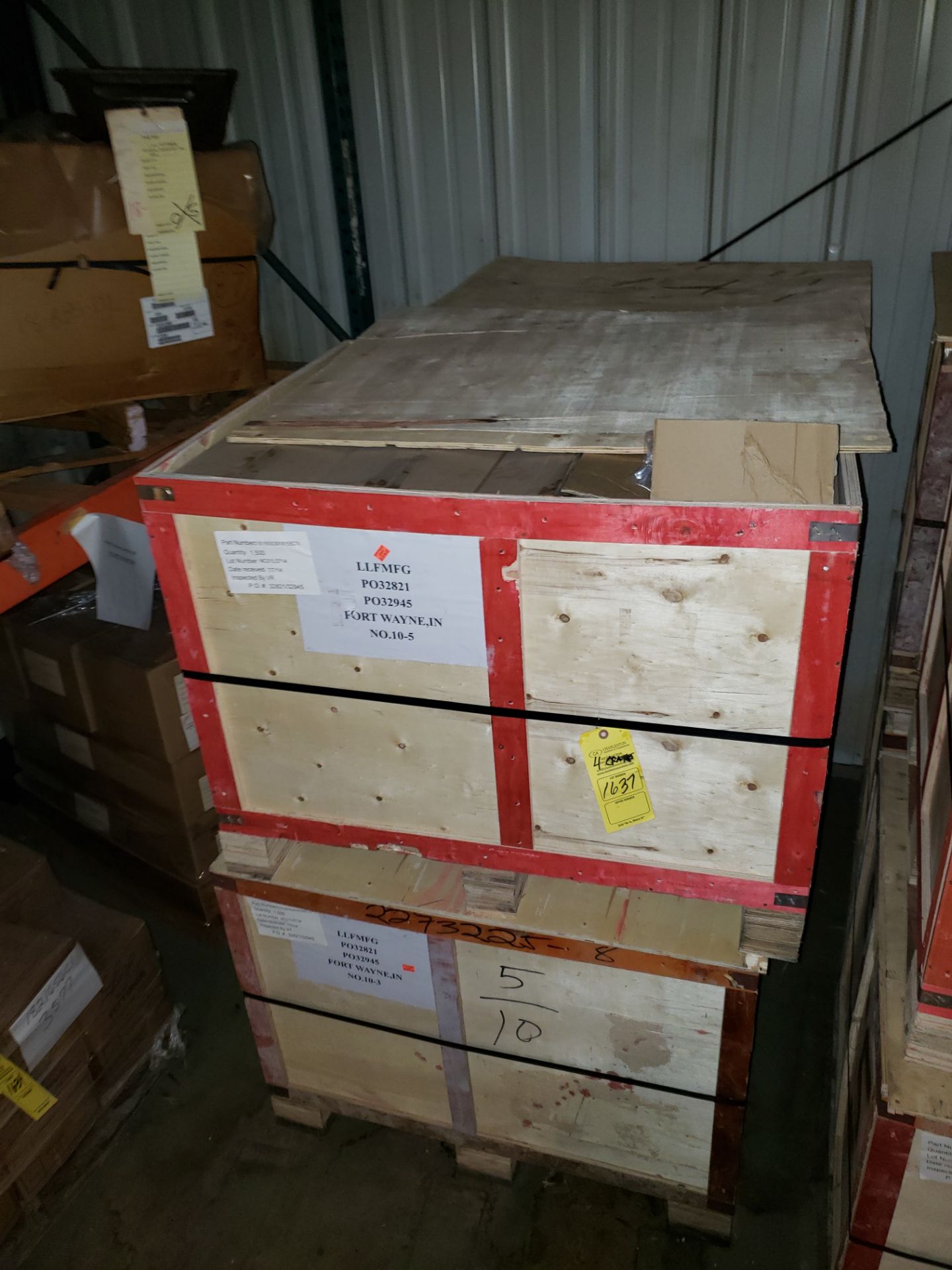 (4) CRATES L&L FITTINGS INVENTORY (LOCATED AT: 9910 AIRPORT DRIVE, FORT WAYNE, IN 46809)