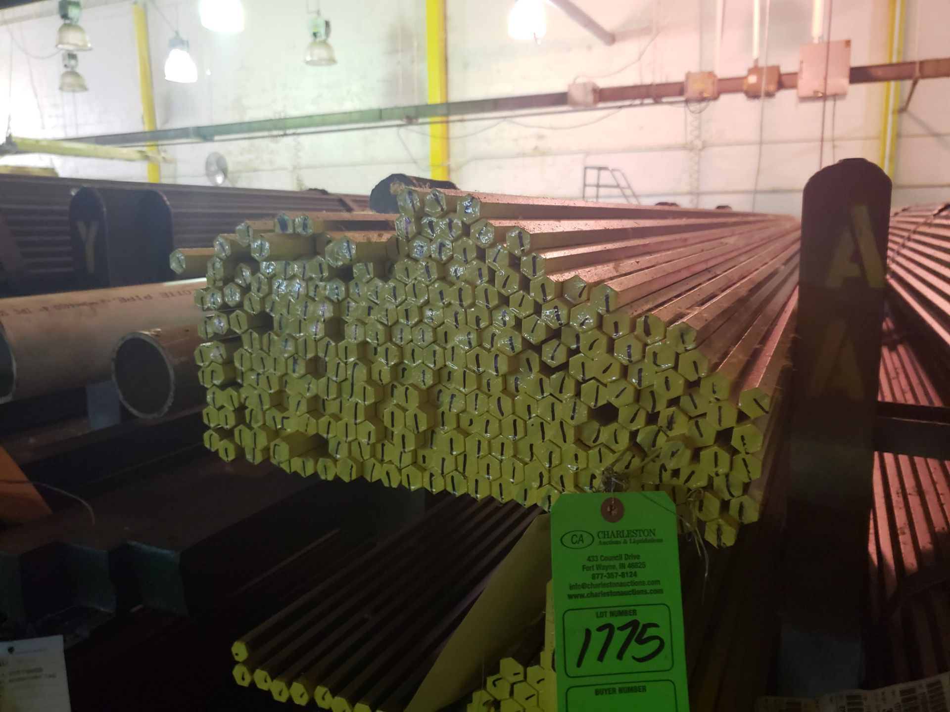 (257) 17MM X 12' HEX 1045 CERTIFICATION AVAILABLE (LOCATED AT: 9910 AIRPORT DRIVE, FORT WAYNE, IN
