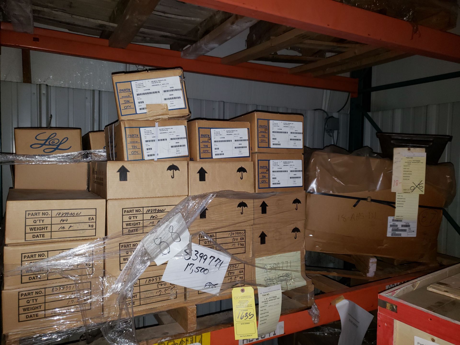 VARIOUS L&L FITTINGS INVENTORY (LOCATED AT: 9910 AIRPORT DRIVE, FORT WAYNE, IN 46809)