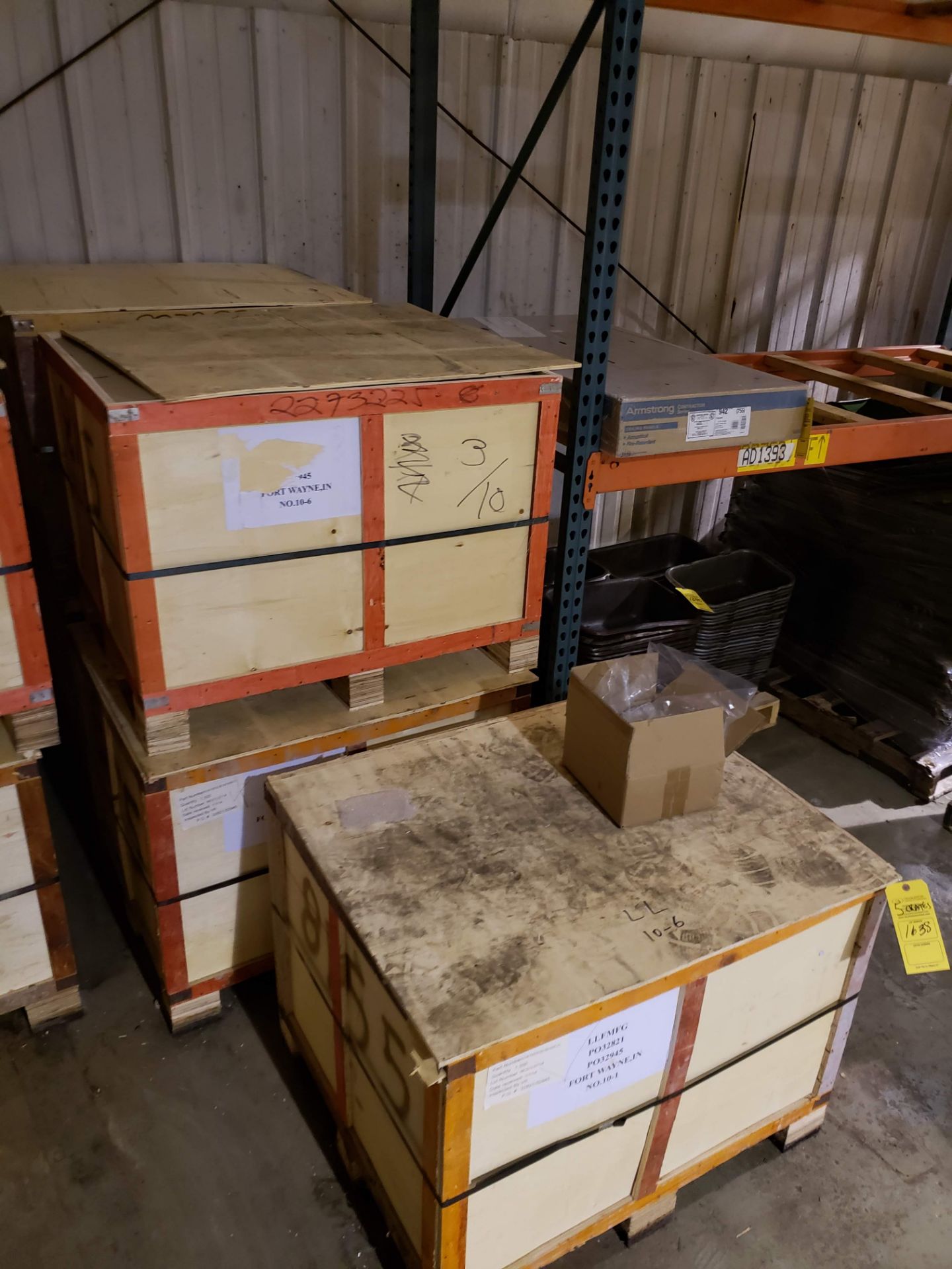 (5) CRATES L&L FITTINGS INVENTORY (LOCATED AT: 9910 AIRPORT DRIVE, FORT WAYNE, IN 46809)
