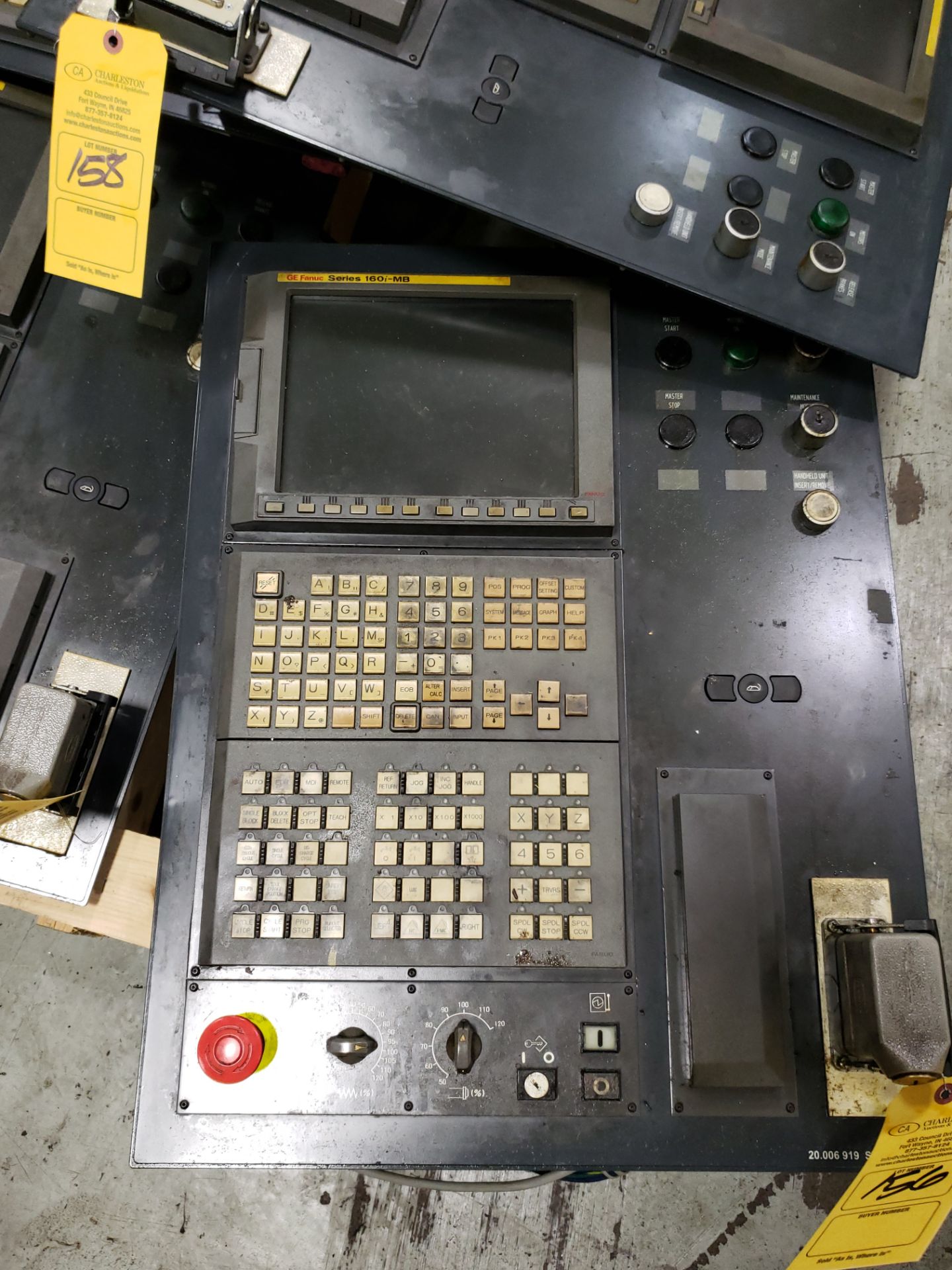 FANUC CONTROL PANEL CONSISTING OF: OPERATORS PANEL MODEL-A02B-0236-C240 & DISPLAY PANEL MODEL-A13B-