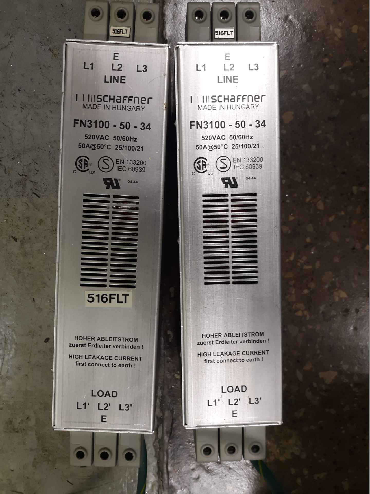 CRATE CONTAINING: (2) SCHAFFNER FN3100-80-35 FILTERS (2) SCHAFFNER FN3100-50-34 FILTERS (1) FANUC - Image 2 of 11