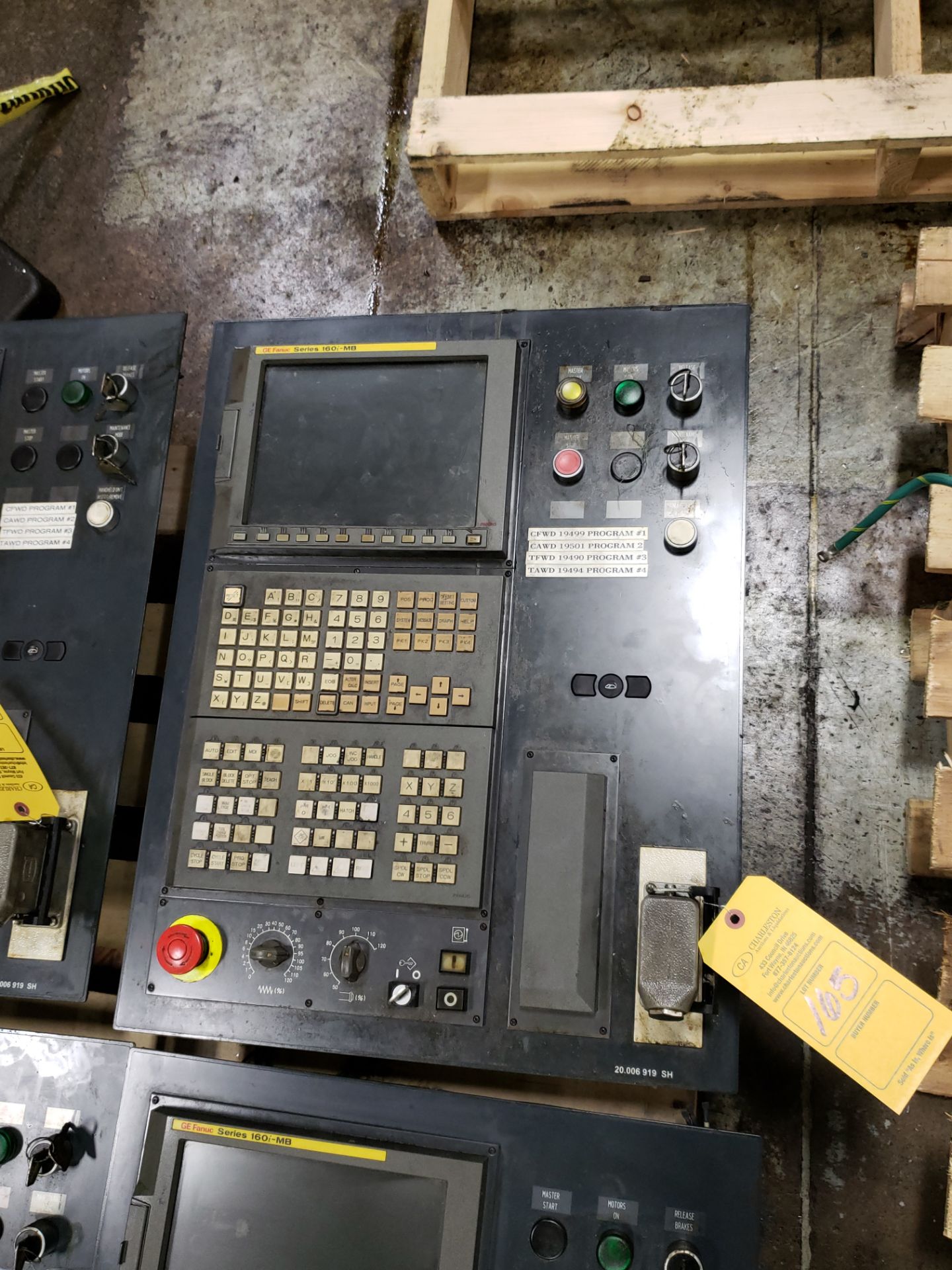 FANUC CONTROL PANEL CONSISTING OF: OPERATORS PANEL MODEL-A02B-0236-C240 & DISPLAY PANEL MODEL-A13B-