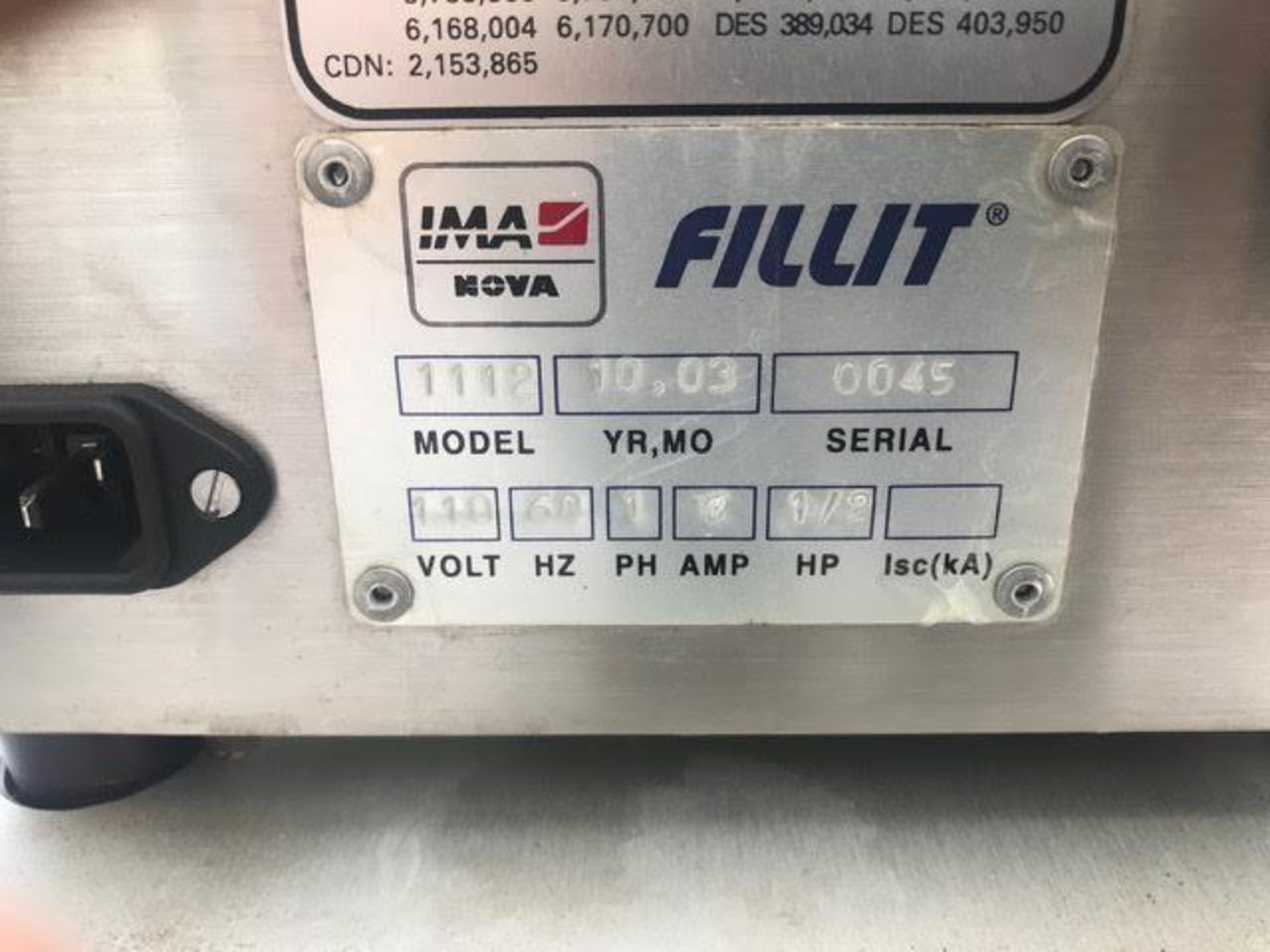 IMA/Kalish Power Fillit Four head Liquid Filler - Image 5 of 9