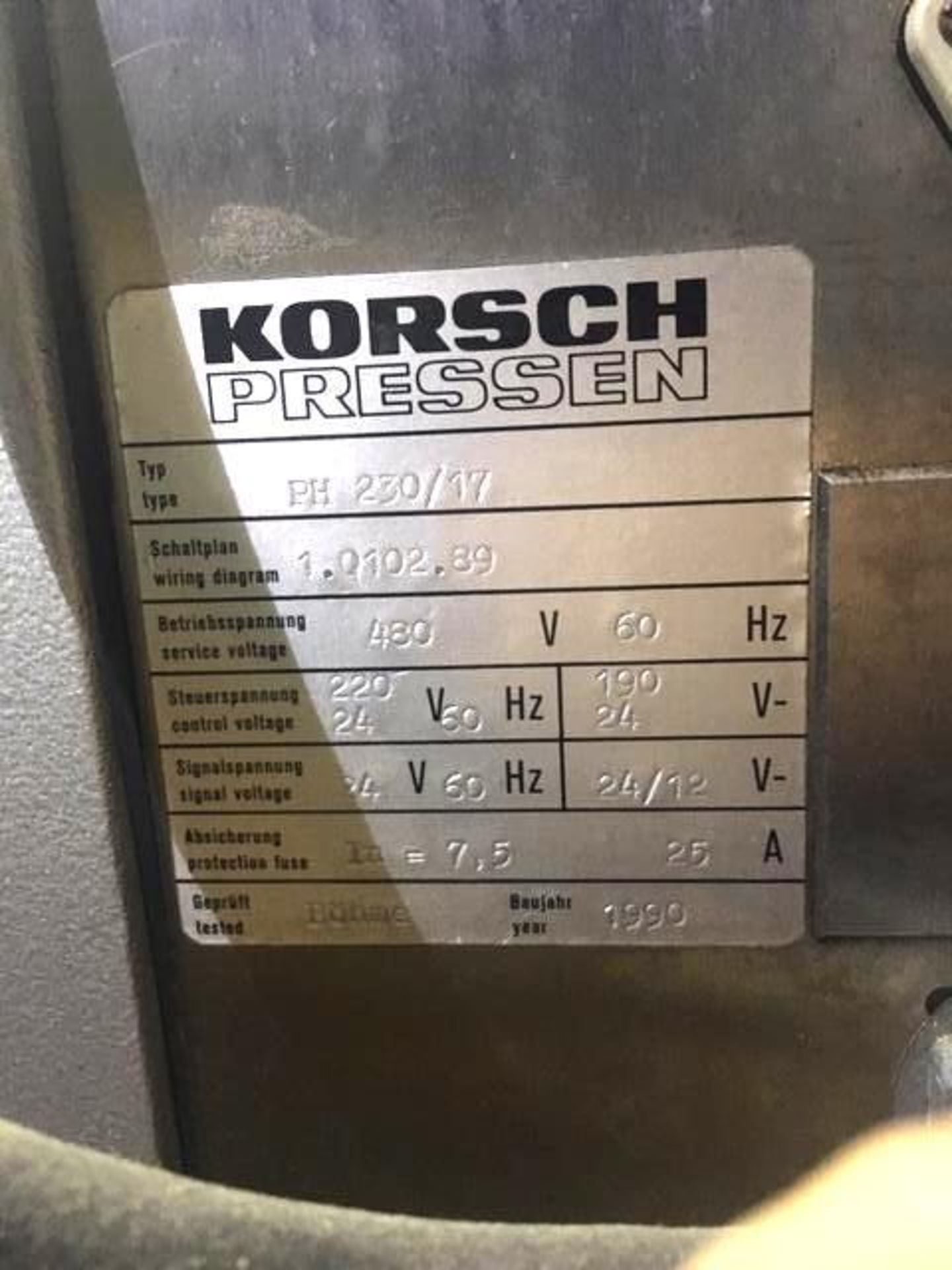 Korsch PH Tablet Press - Image 8 of 8