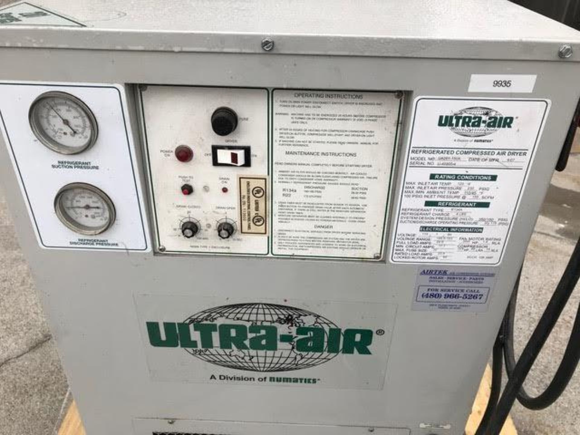 Ultra-Air Refridgerated Air Dryer - Image 2 of 4