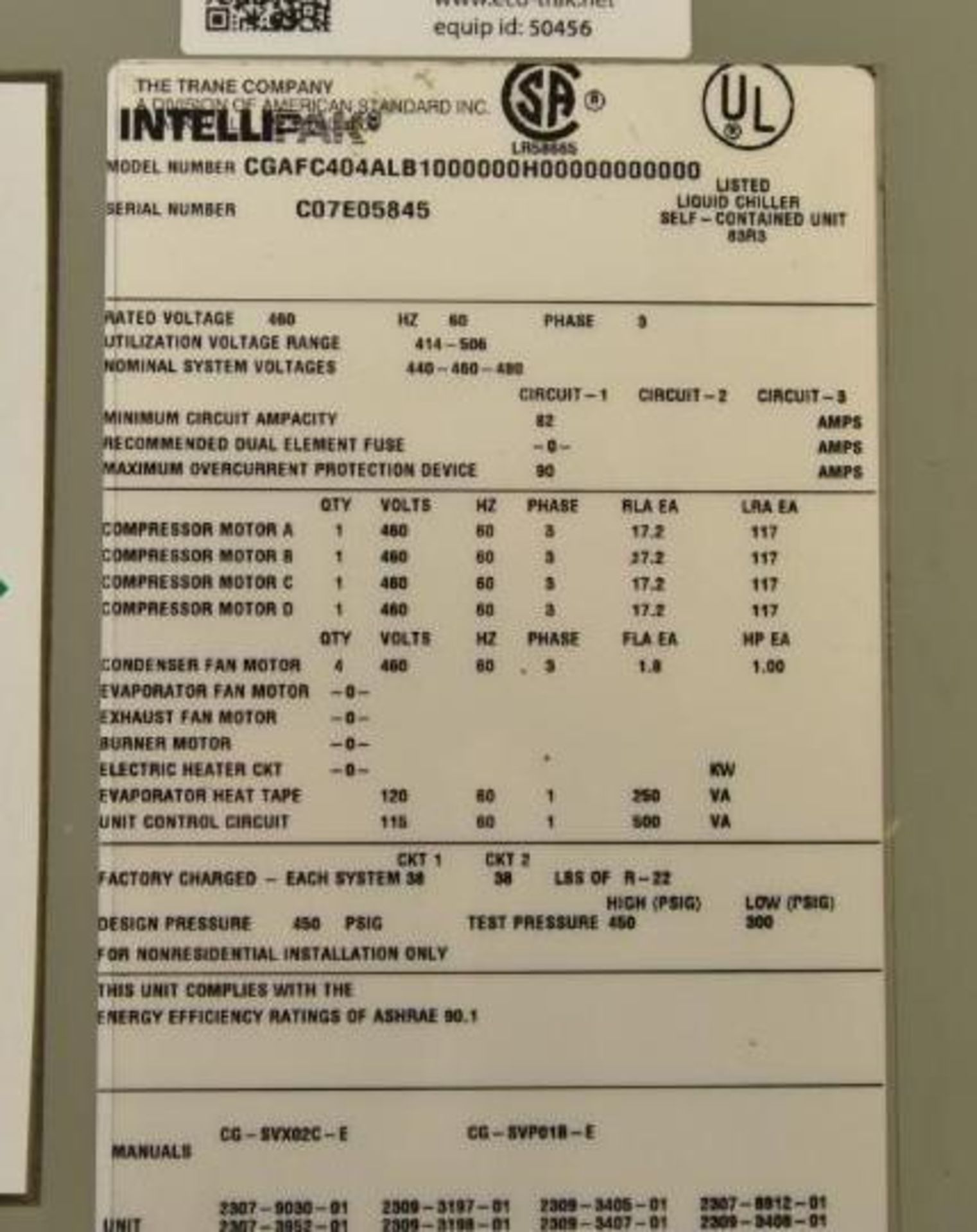 Trane Chiller - Image 4 of 5