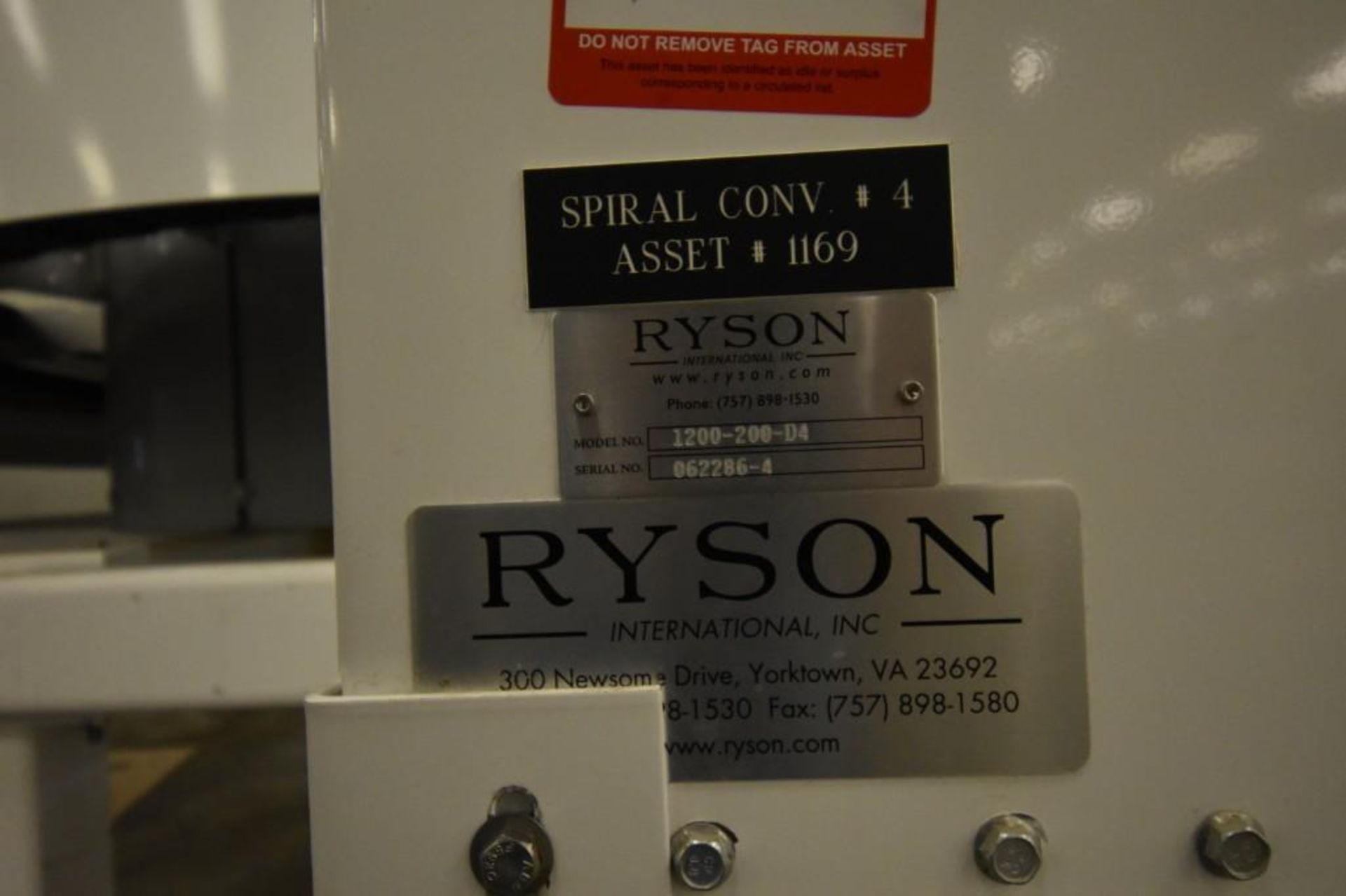 Ryson Spiral Conveyor - Image 2 of 9