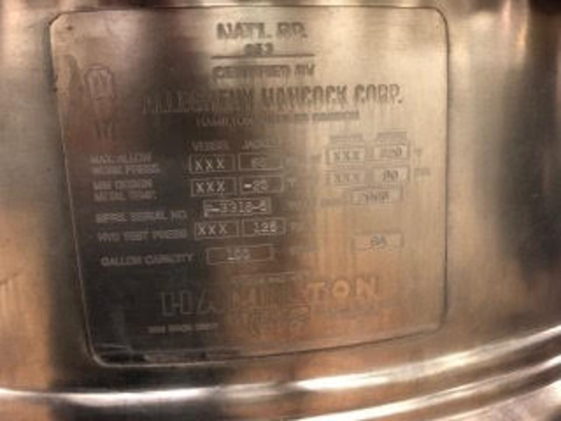 Hamilton 100 Gallon Sweep Kettle - Image 5 of 8