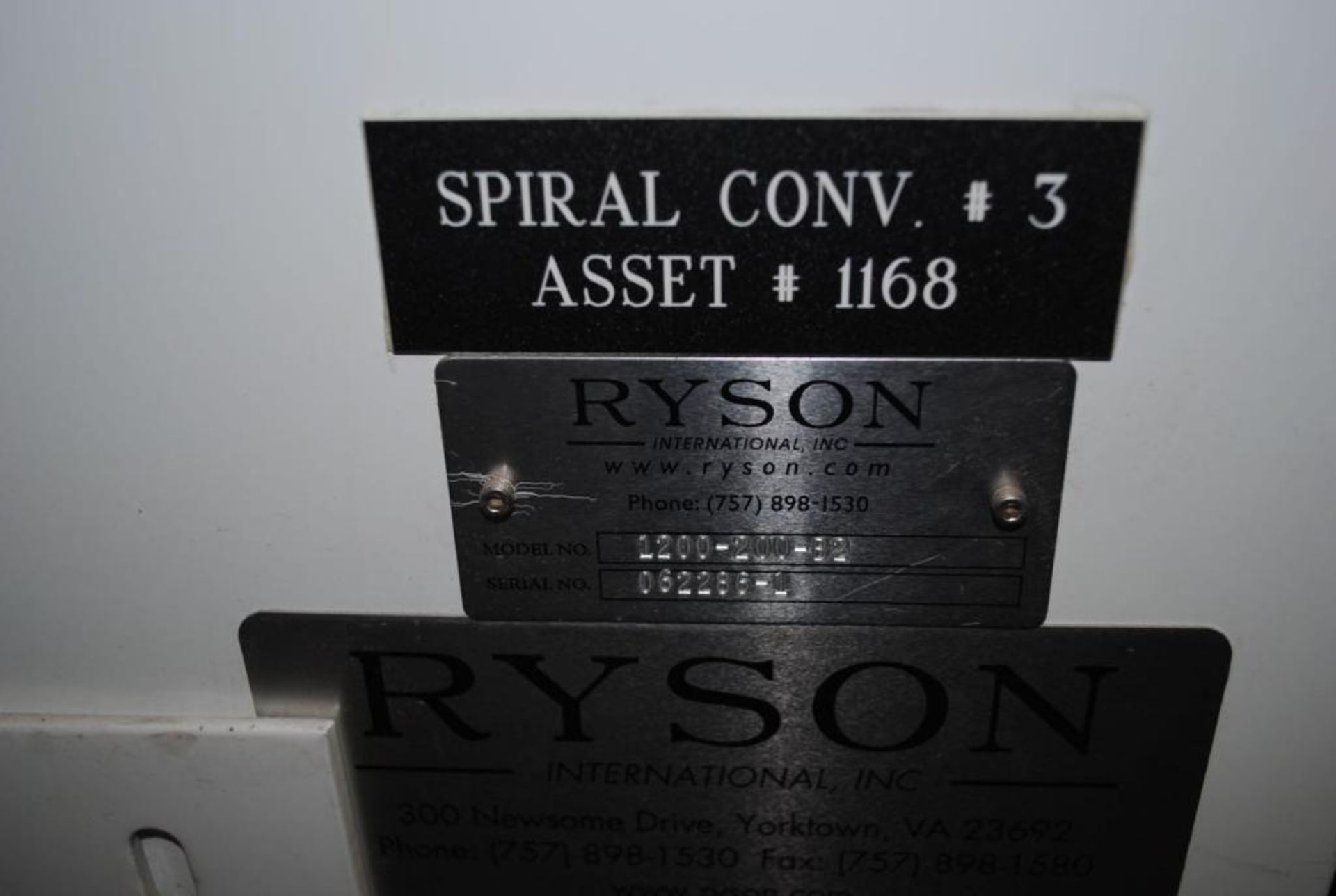 Ryson Spiral Conveyor Model 1200-200-B2. - Image 3 of 11